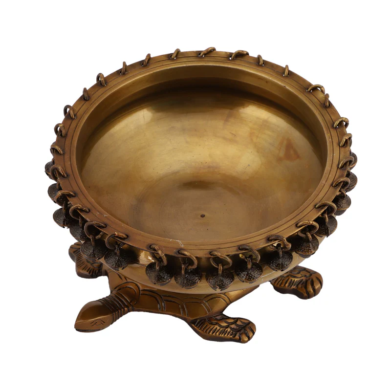 Brass Turtle Urli Bowl Dark #PIU-5032