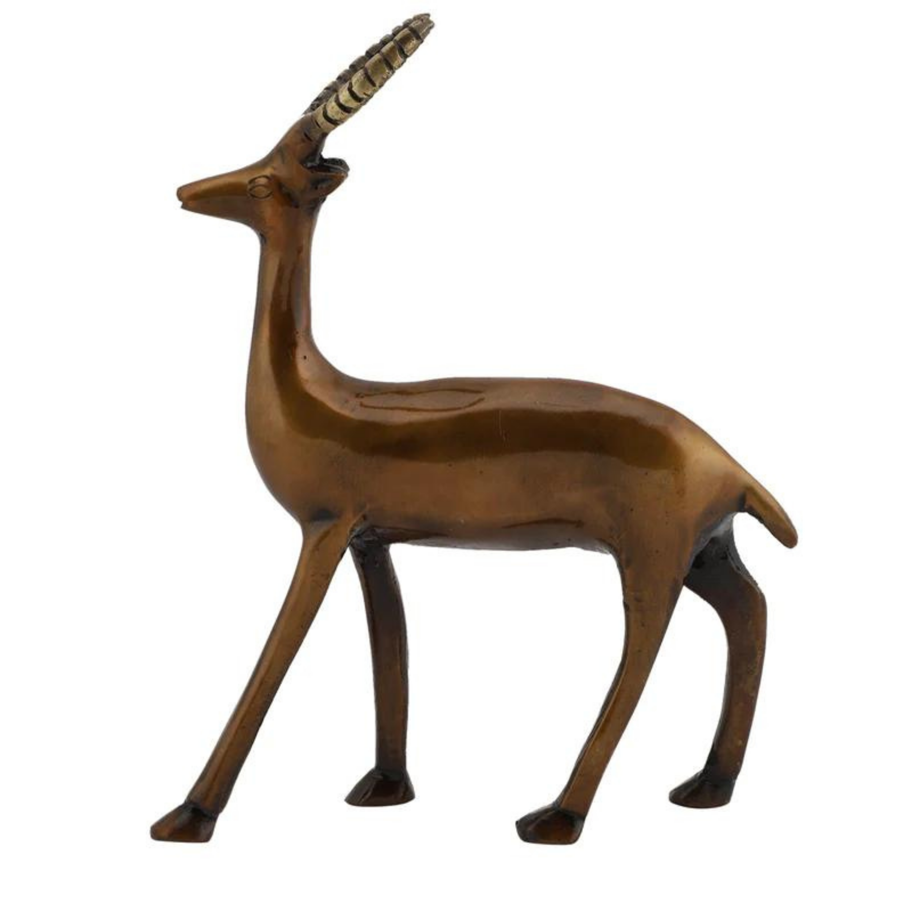 Vintage Standing Deer Brass Showpiece #PIAS-11260