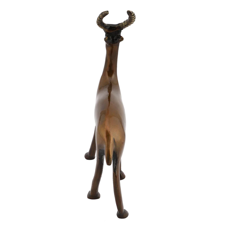 Vintage Standing Deer Brass Showpiece #PIAS-11260