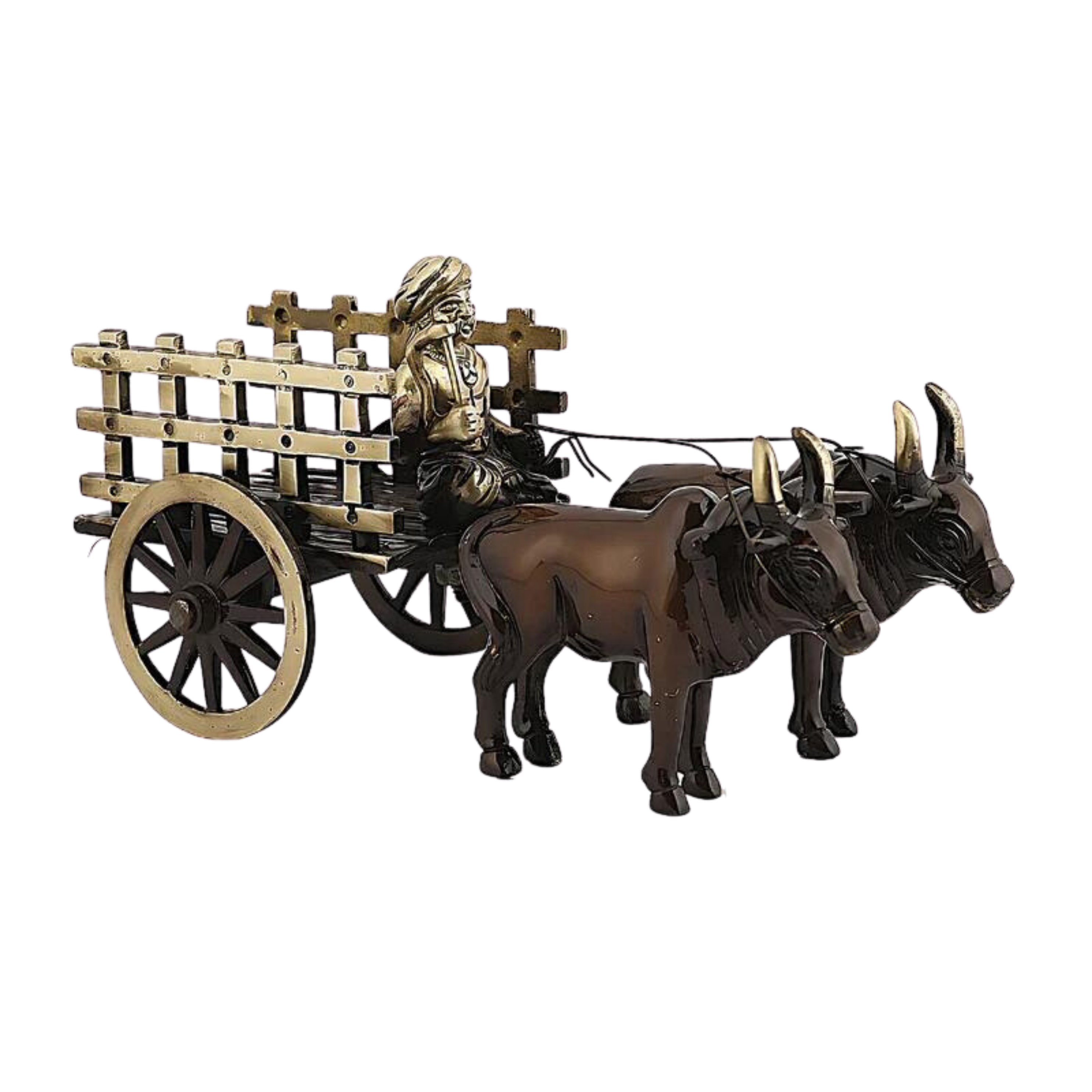 Brass Bullock Cart #PISS-2655