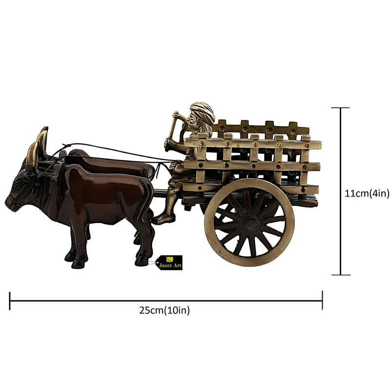 Brass Bullock Cart #PISS-2655