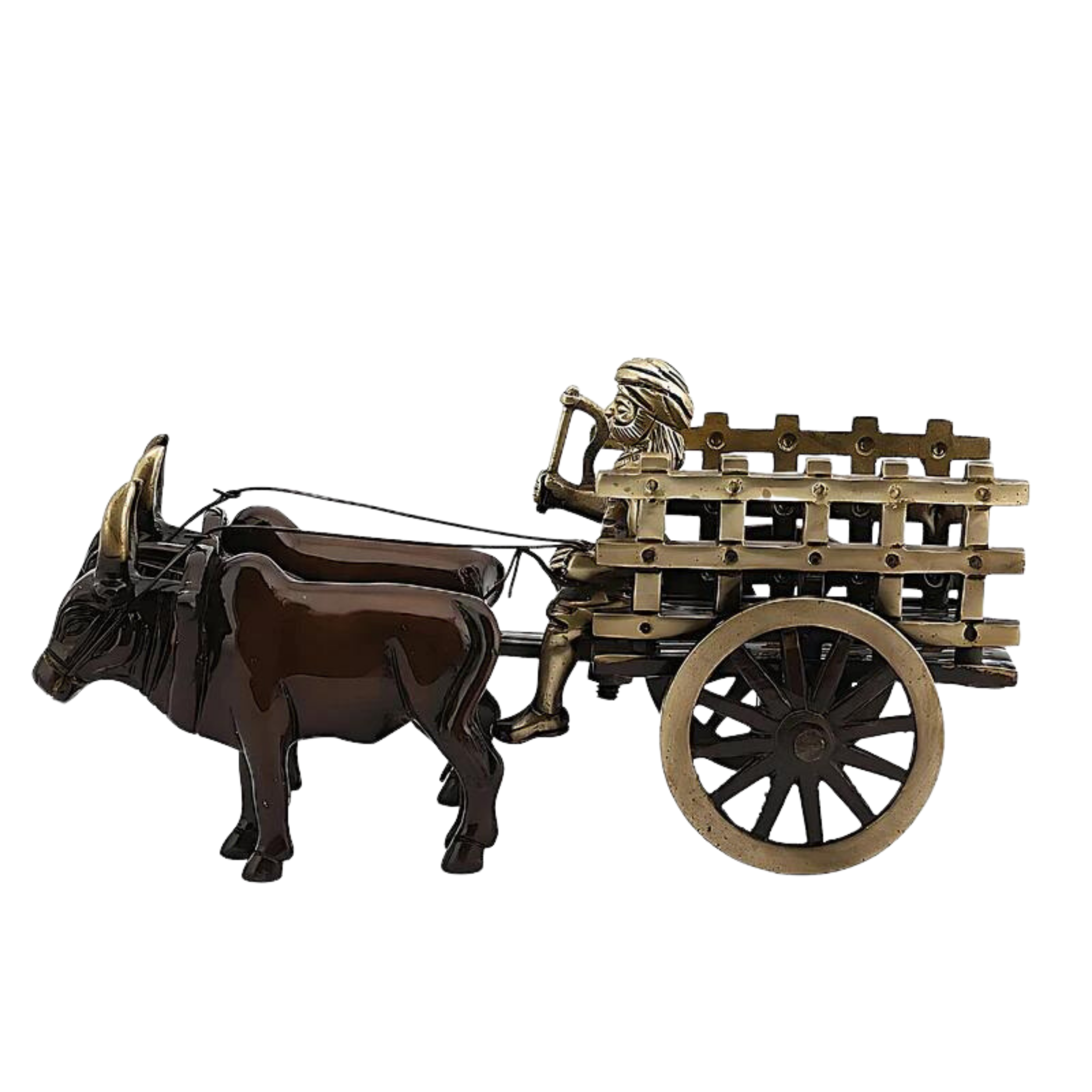 Brass Bullock Cart #PISS-2655