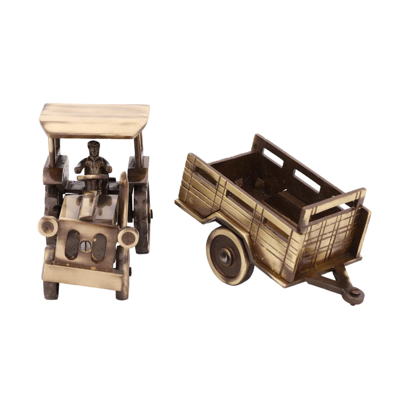 Vintage Brass Tractor #PISS-2657
