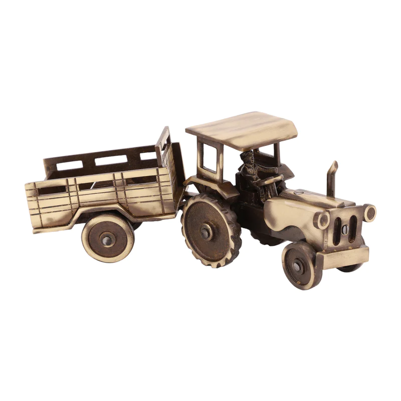 Vintage Brass Tractor #PISS-2657