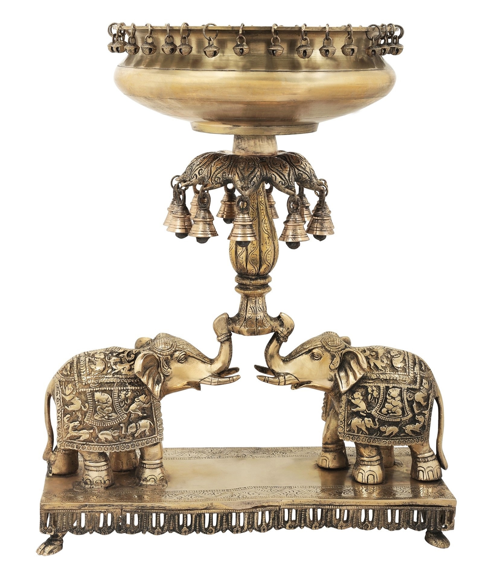 The Royal Elephant Urli with Bells #PIU-5035