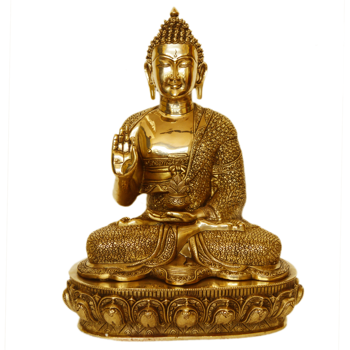 Big Buddha Sculpture made in brass #PIB-4010