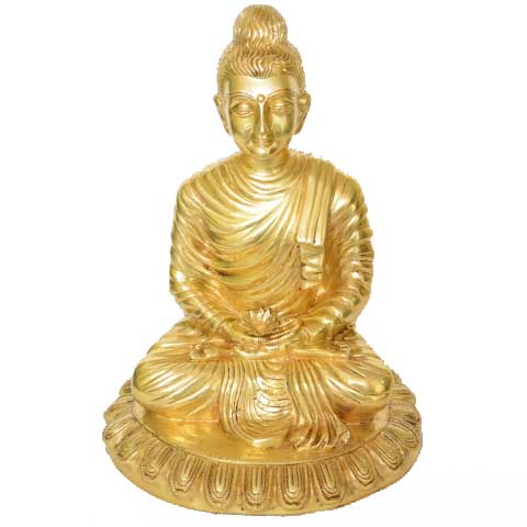 Buddha statue made in bronze metal  #PIB-4013