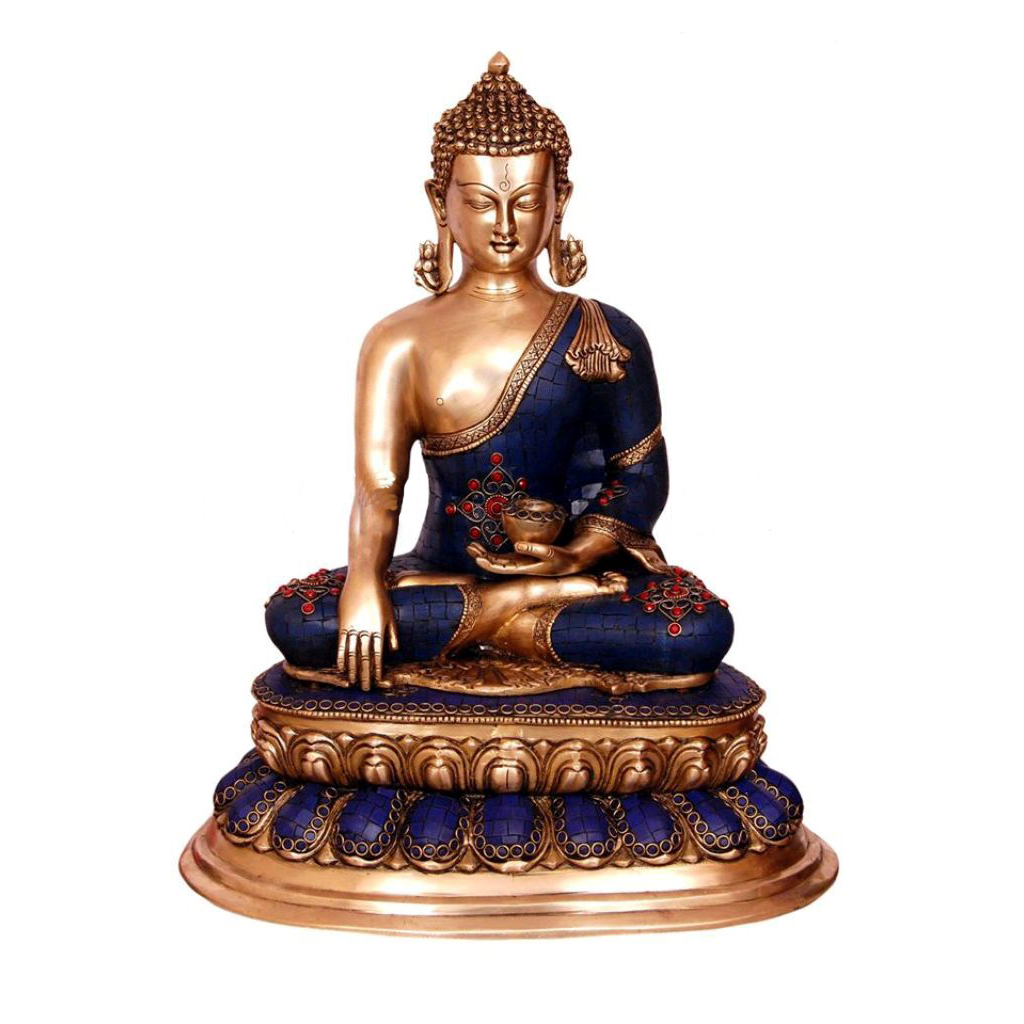 Metal Brass Buddha sculpture #PIB-4015