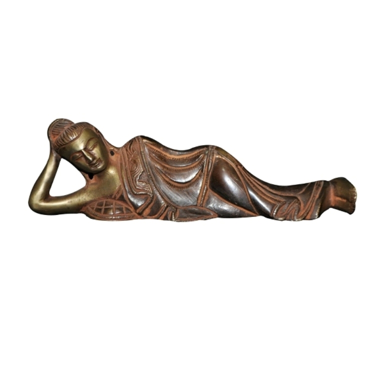 Lord Buddha Sleeping position statue in brass #PIB-4033