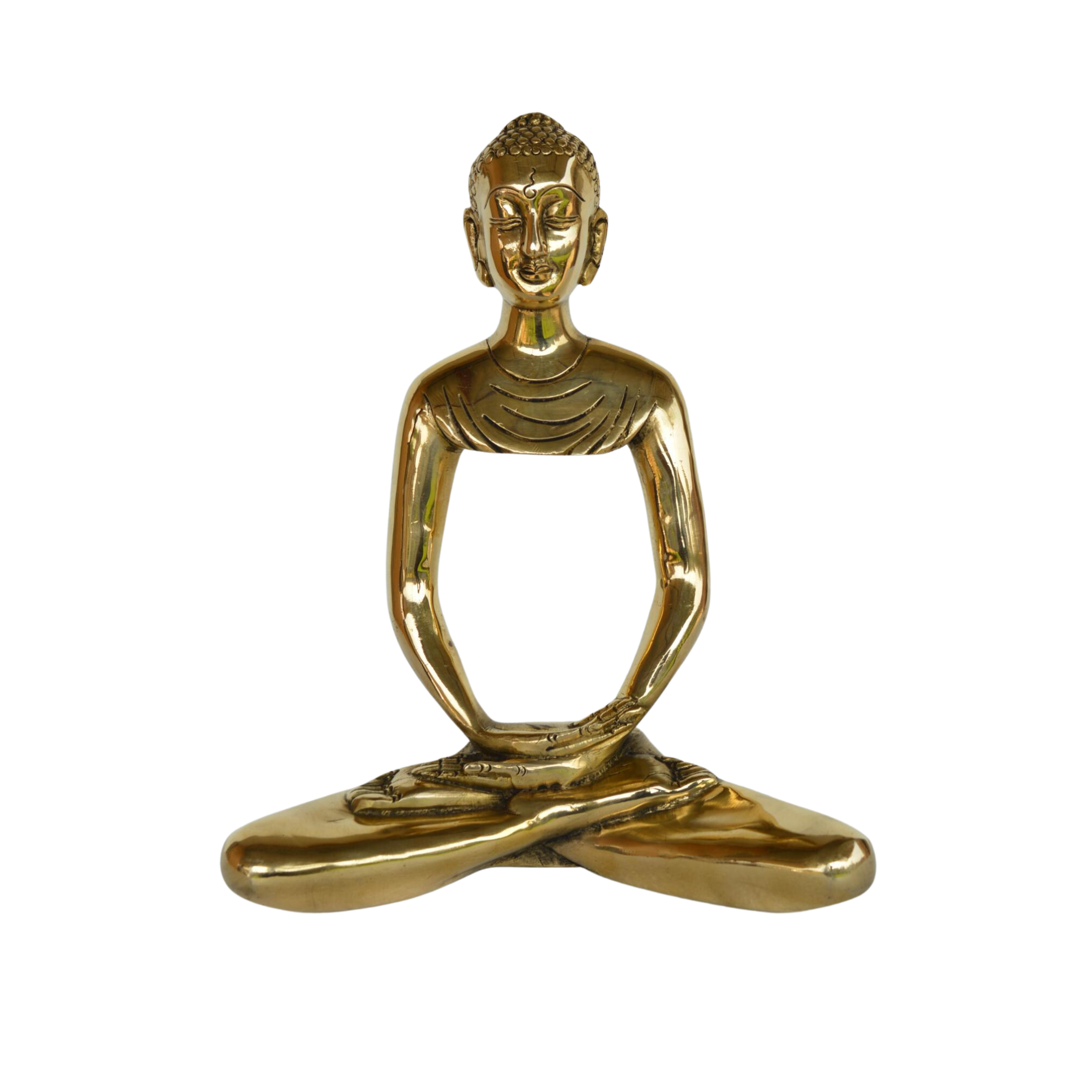 Modern buddha sculpture made in brass metal #PIB-4037