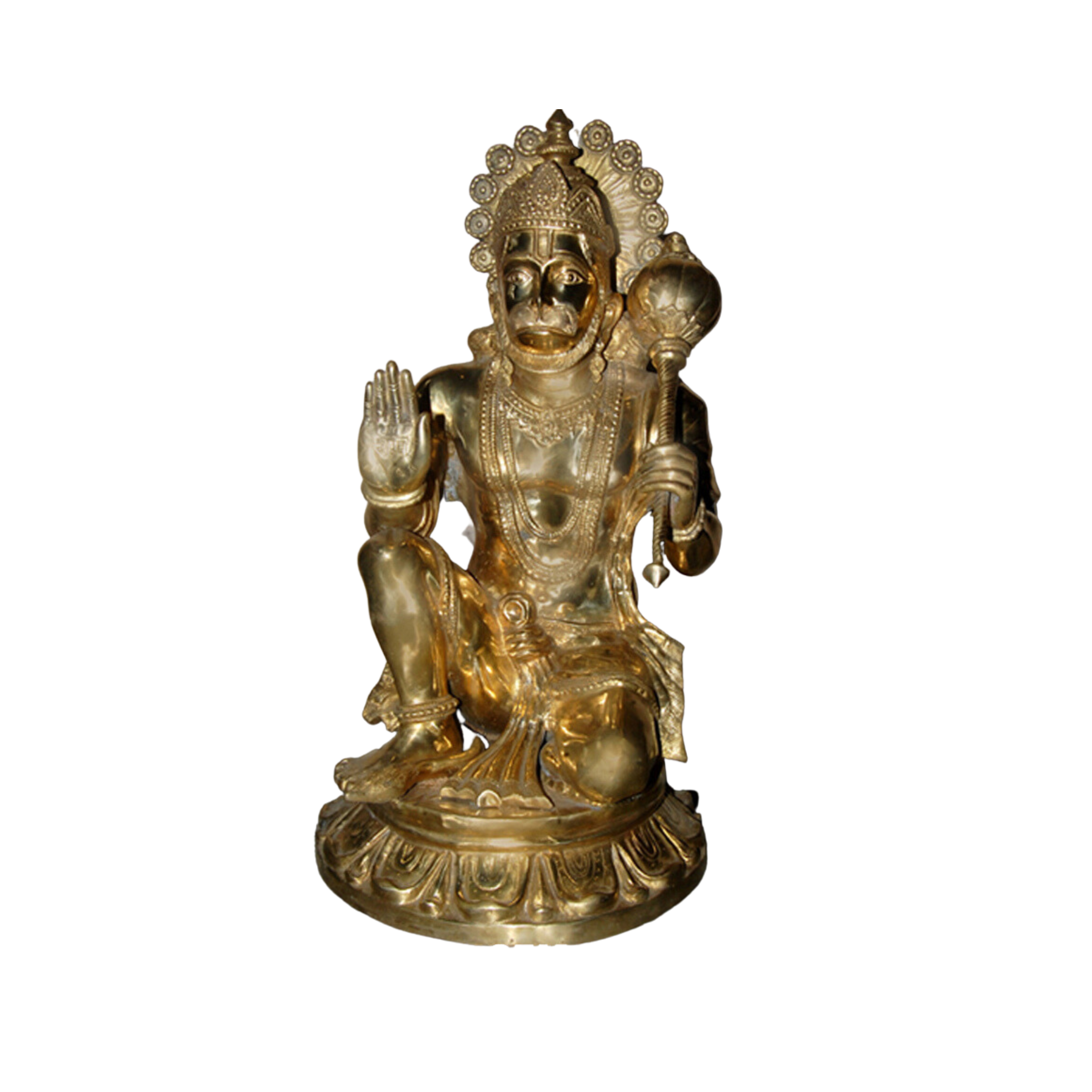   Brass Hanuman Statue #PIH-6036