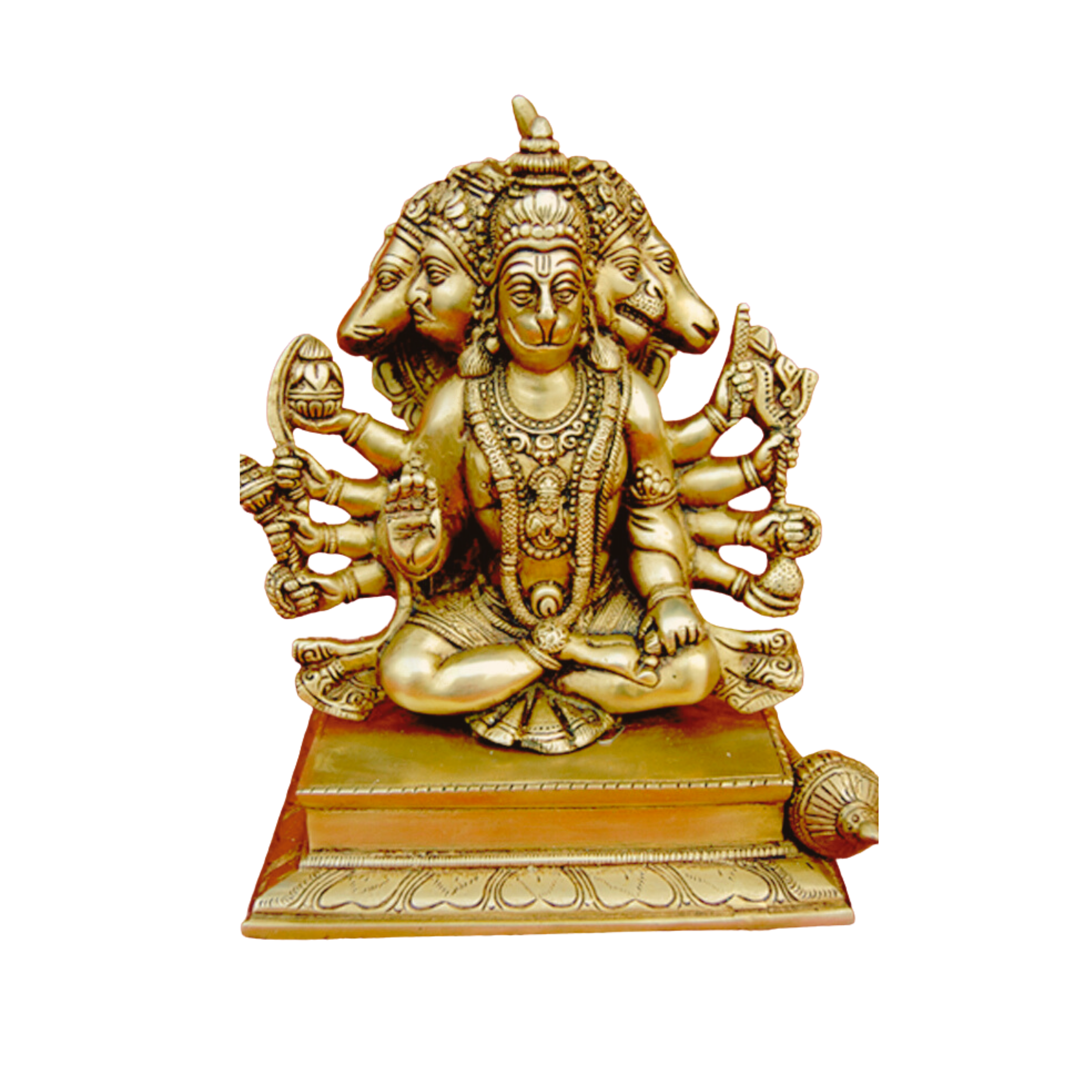 Brass Panchmukhi Hanuman Statue #PIH-6046