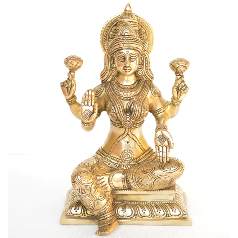 Brass Sculpture of Laxmi #PIL-9021