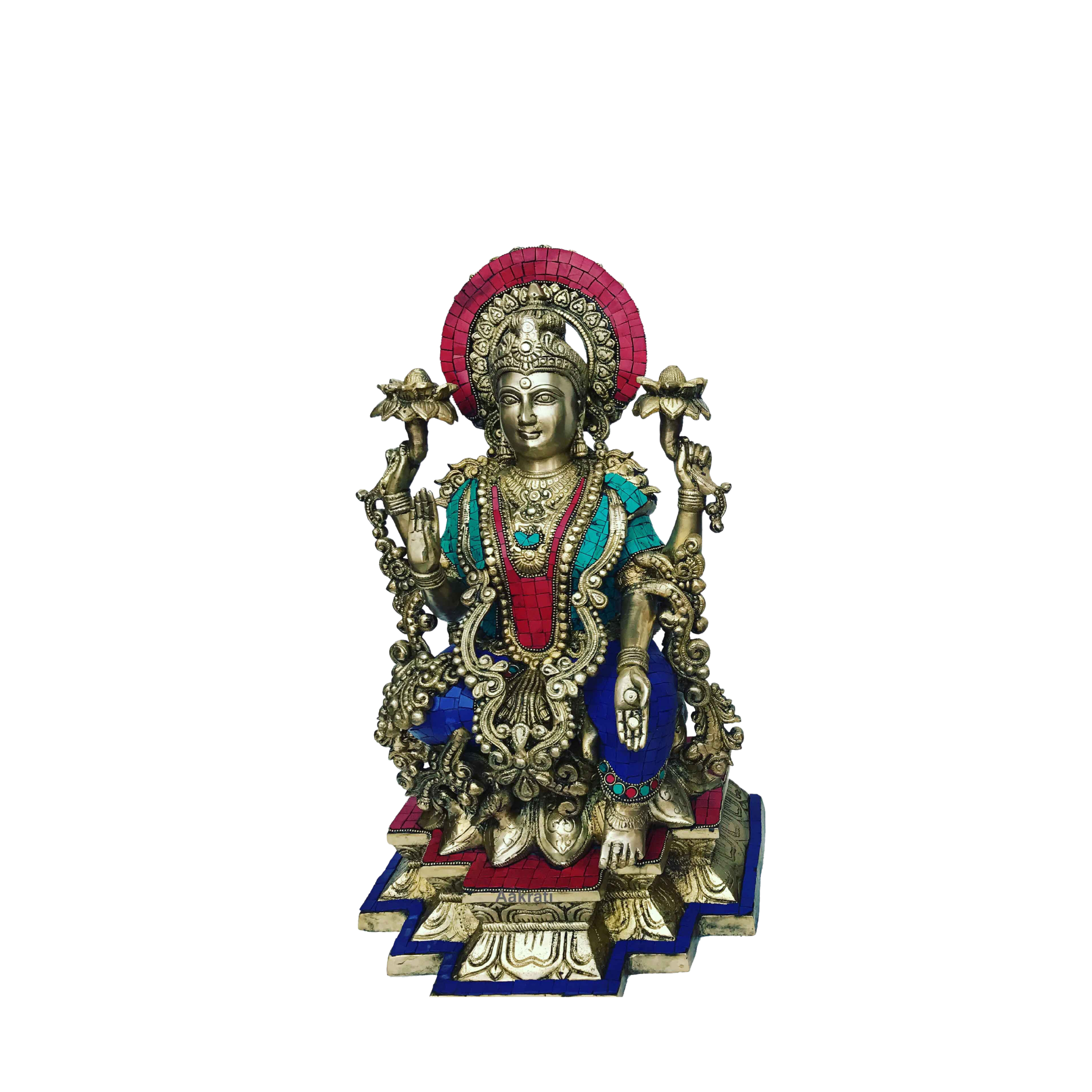 BRASS LAXMI STATUE #PIL-9023