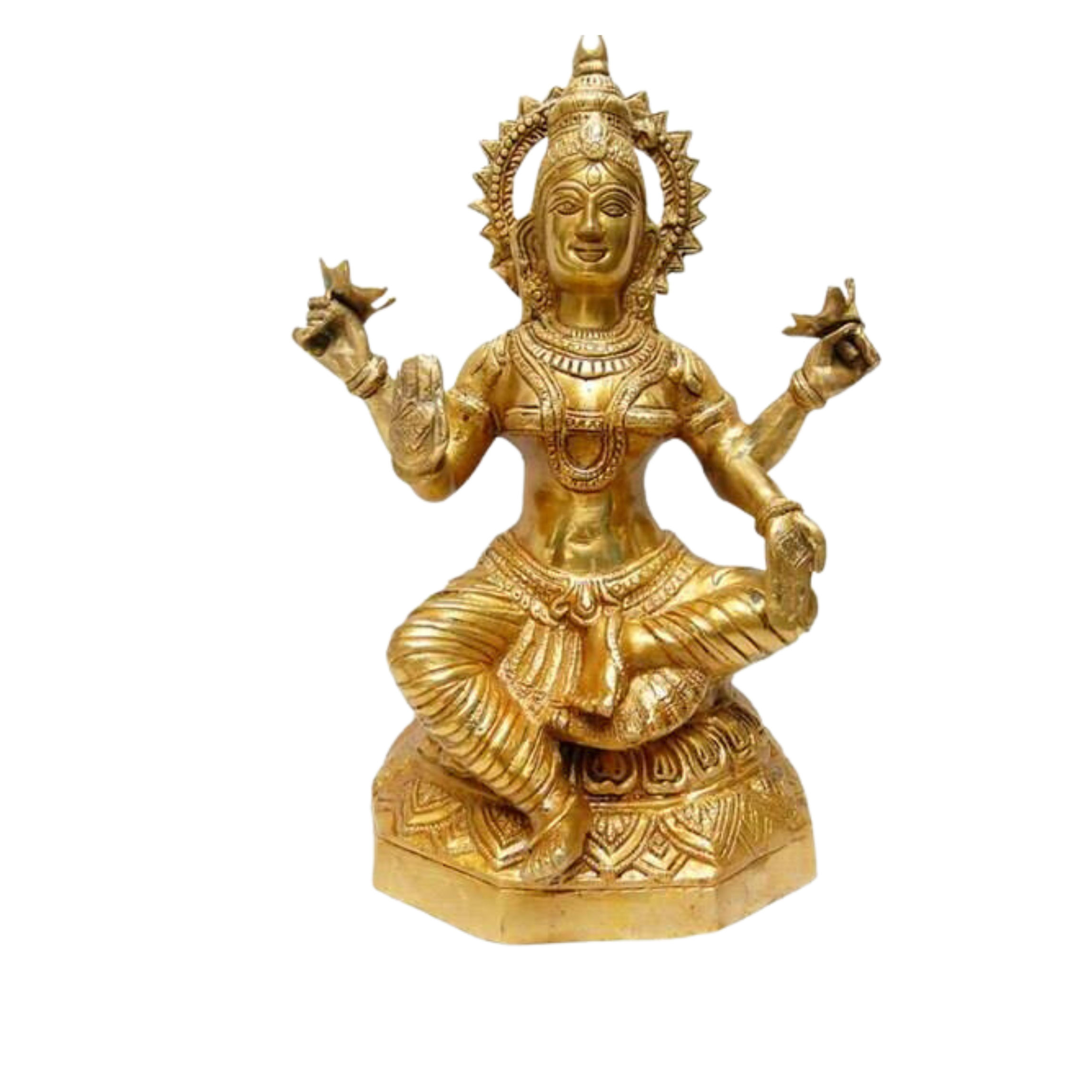 BRASS LAXMI STATUE #PIL-9025