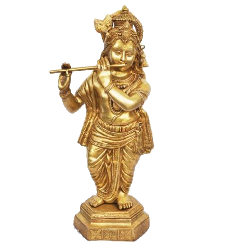 Brass Krishna Sculpture #PIK-7014