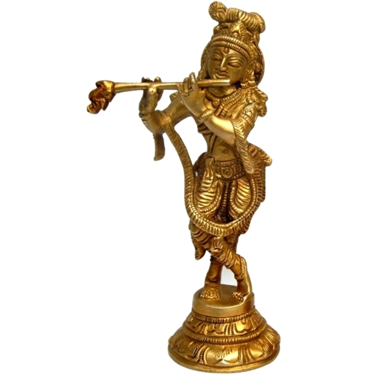 Standing Krishna statue with his Murli #PIK-7018