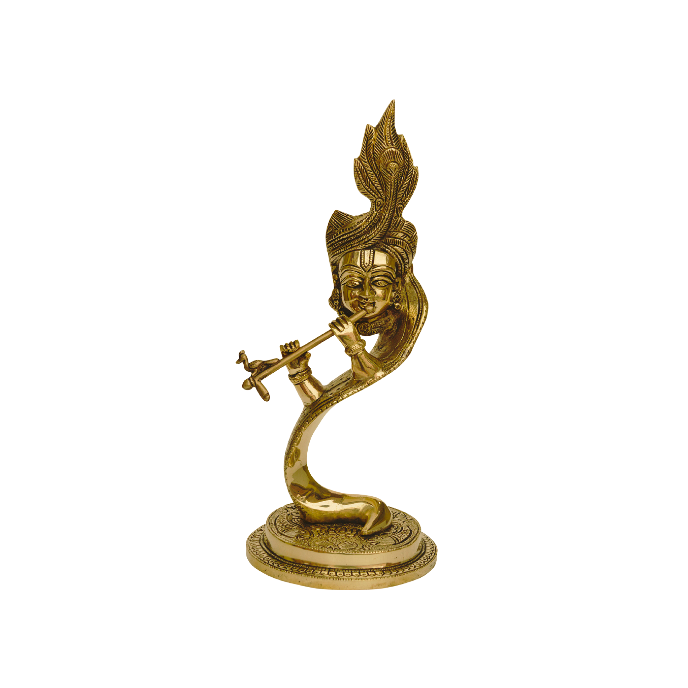 New table top Modern Design Flute Krishna-Turban Face#PIK-7042
