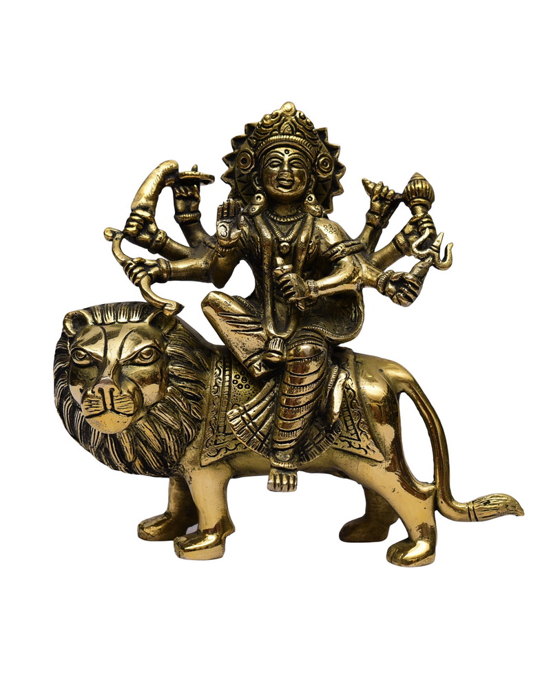Serowali Maa Brass Durga statue #PID-1717