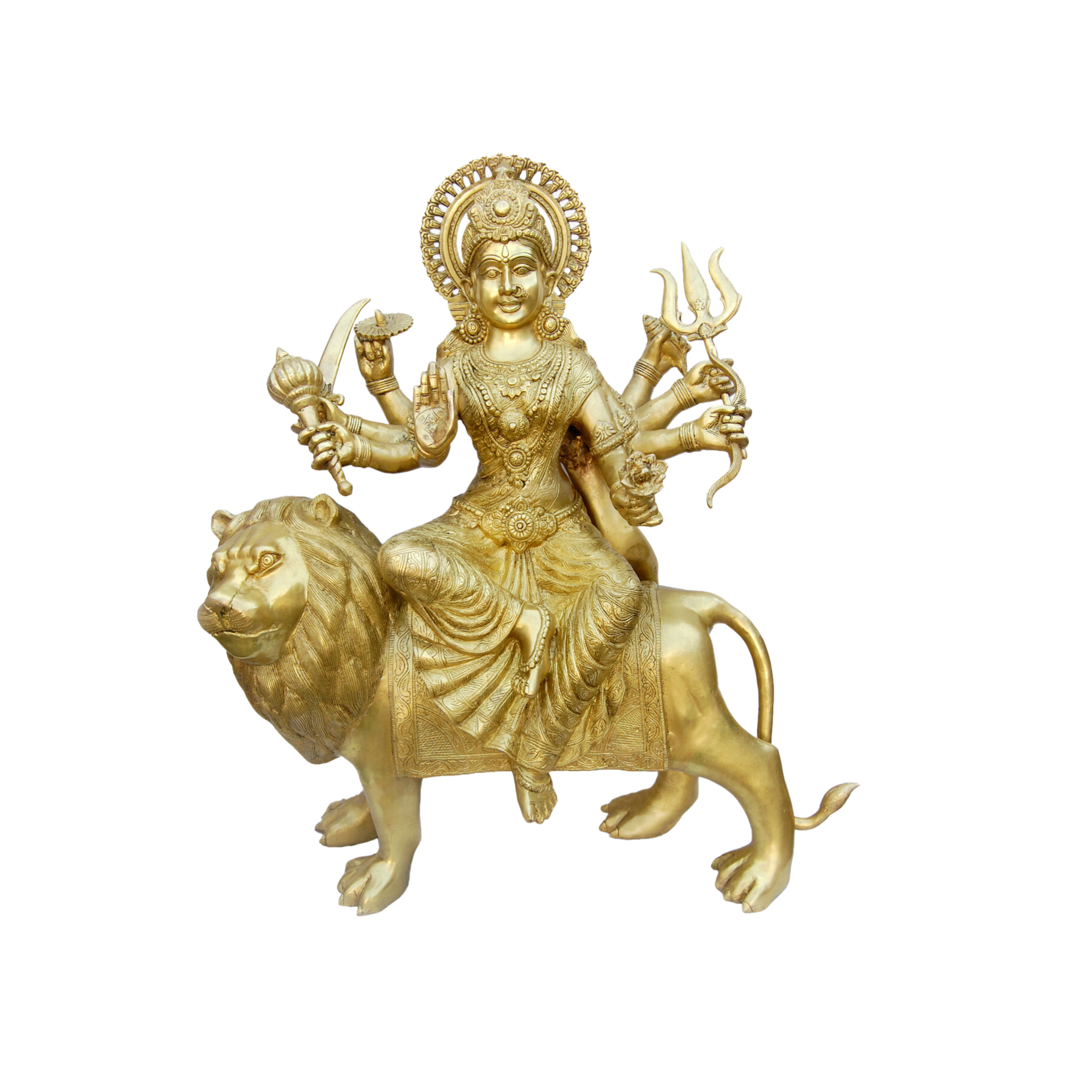 Brass Durga Statue #PID-1729