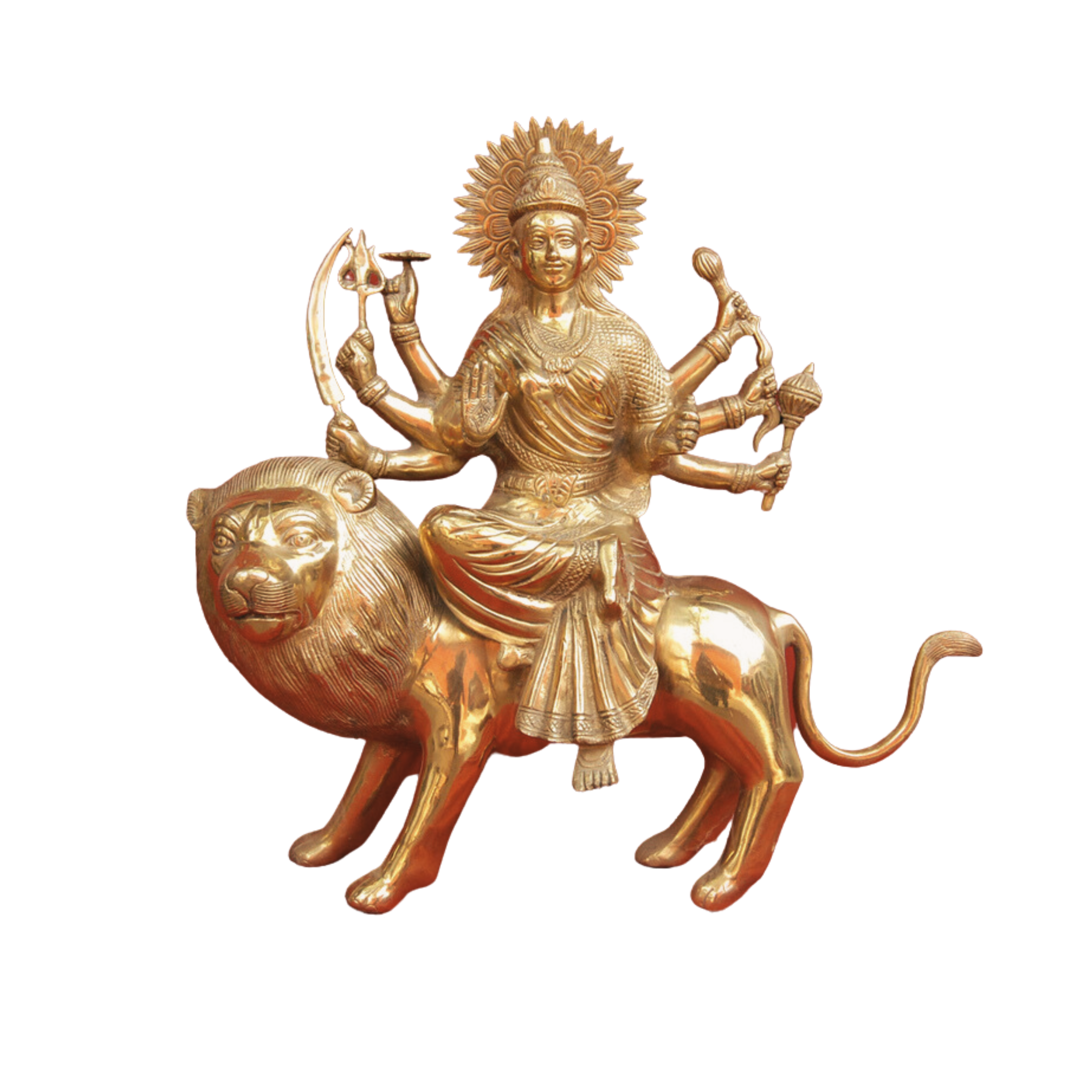 Brass Durga Statue #PID-1735