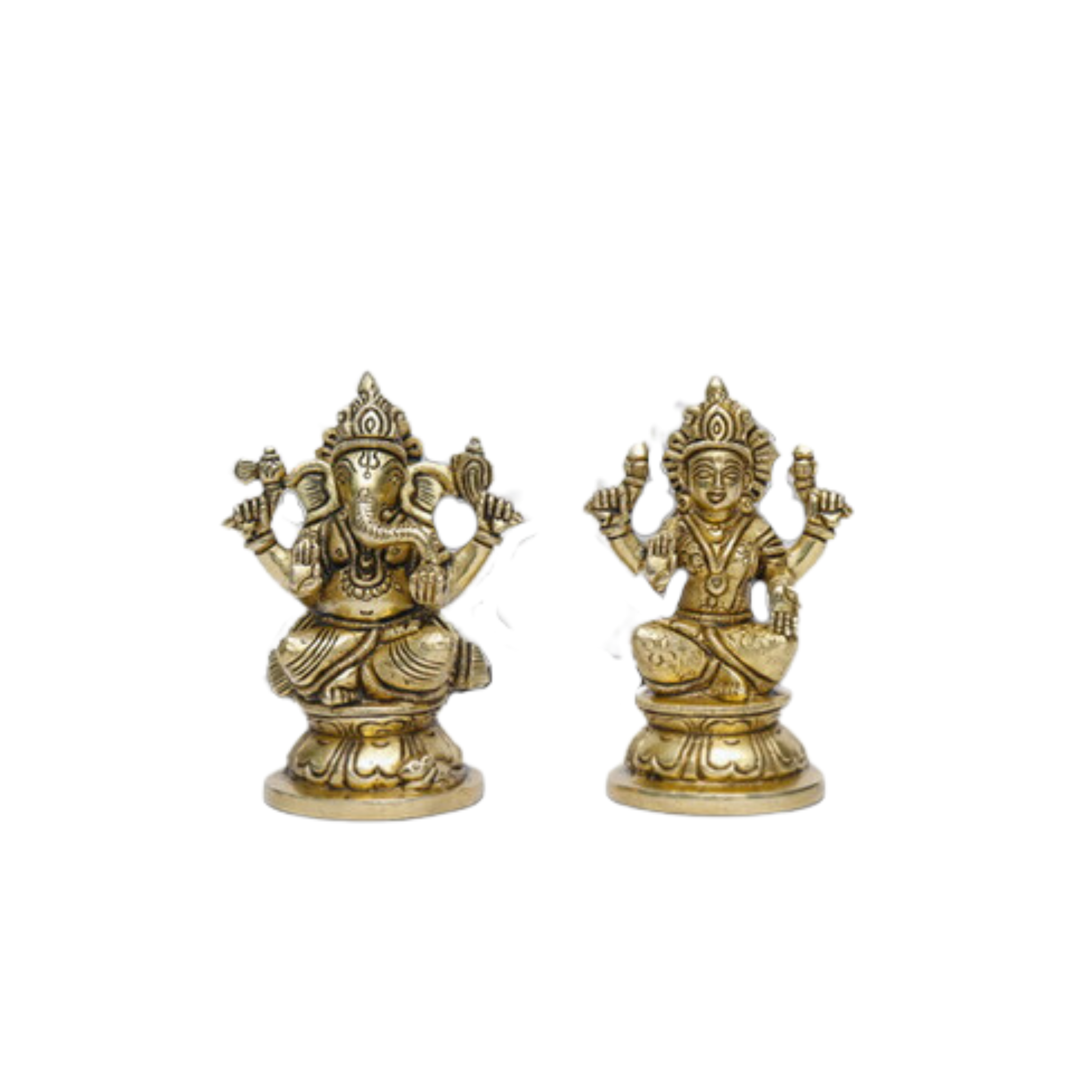 Lord Laxmi Ganesha Antique Color Finish Lakshmi Ganesh #PILG-10001