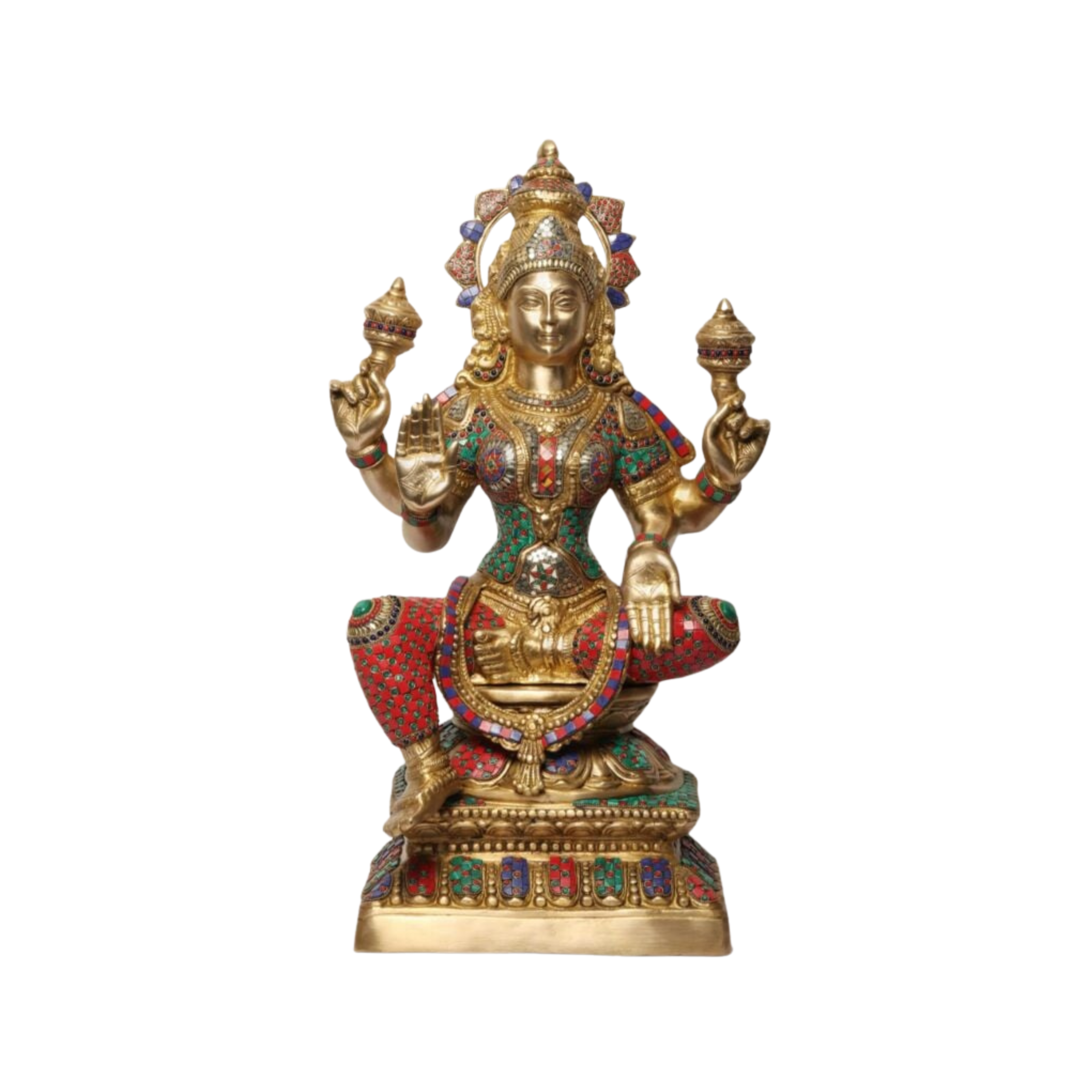 Metal brass antqiue finish Laxmi ji #PIL-9016