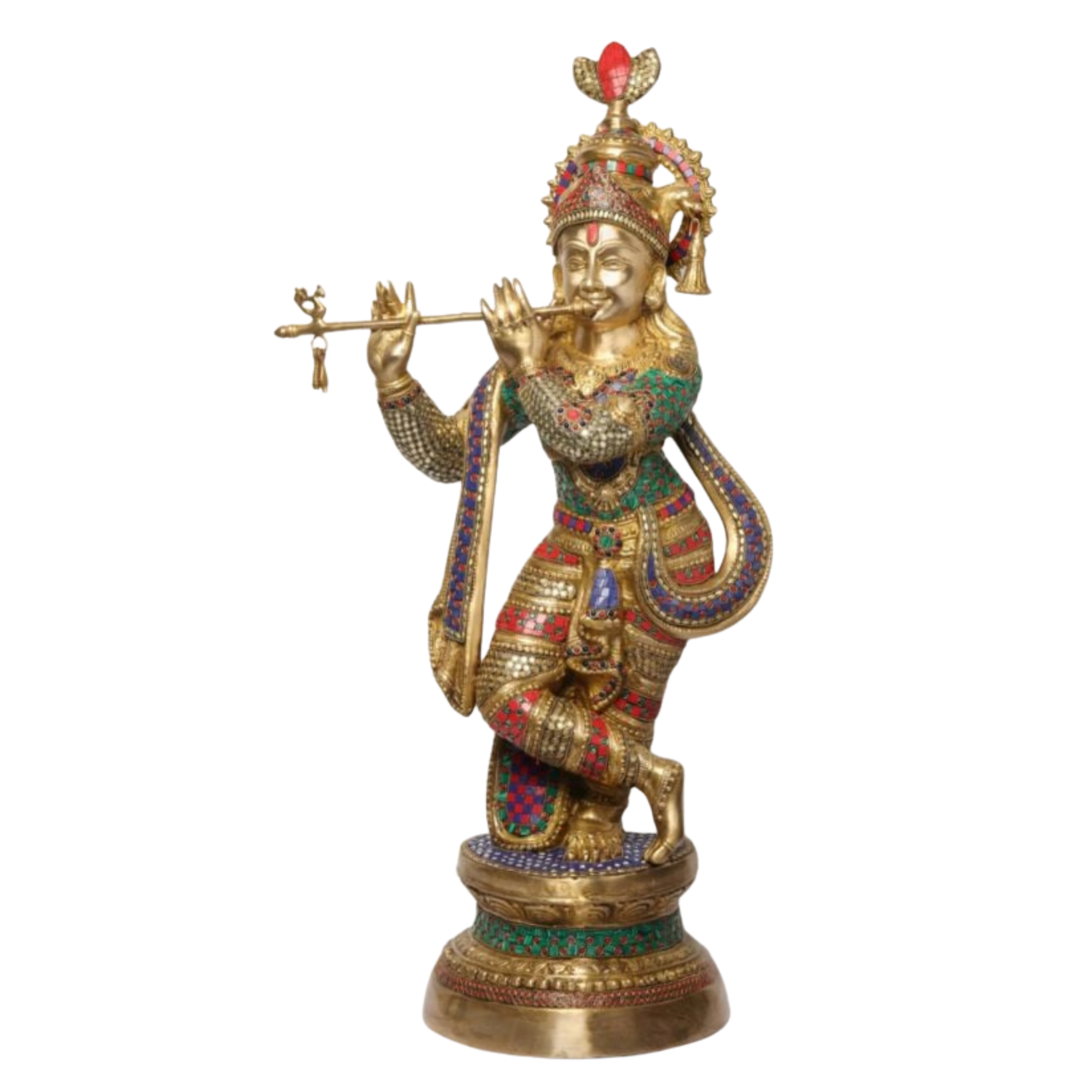 Lord Krishna brass Murti  #PIK-7023