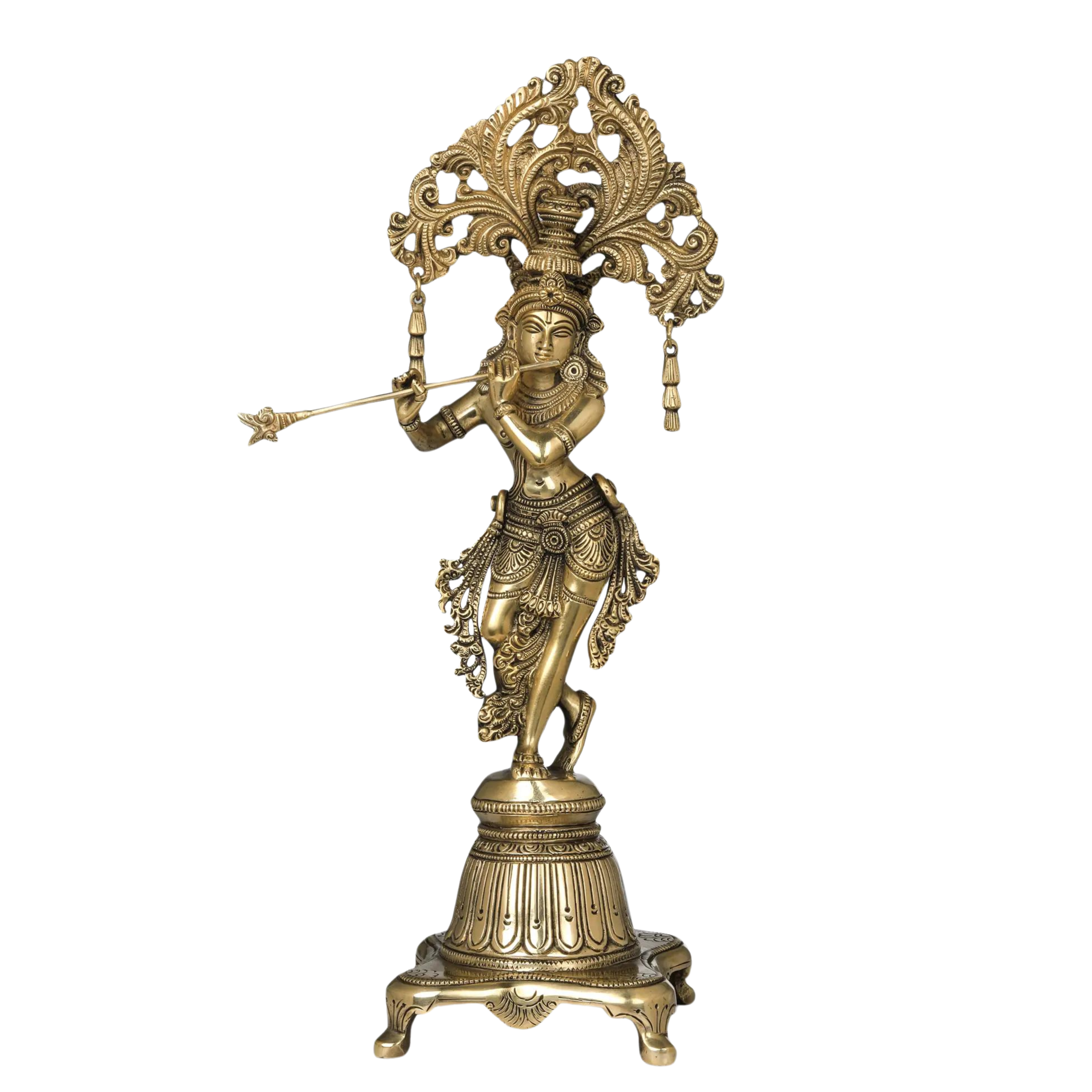Charming Krishna In Brass #PIK-7036