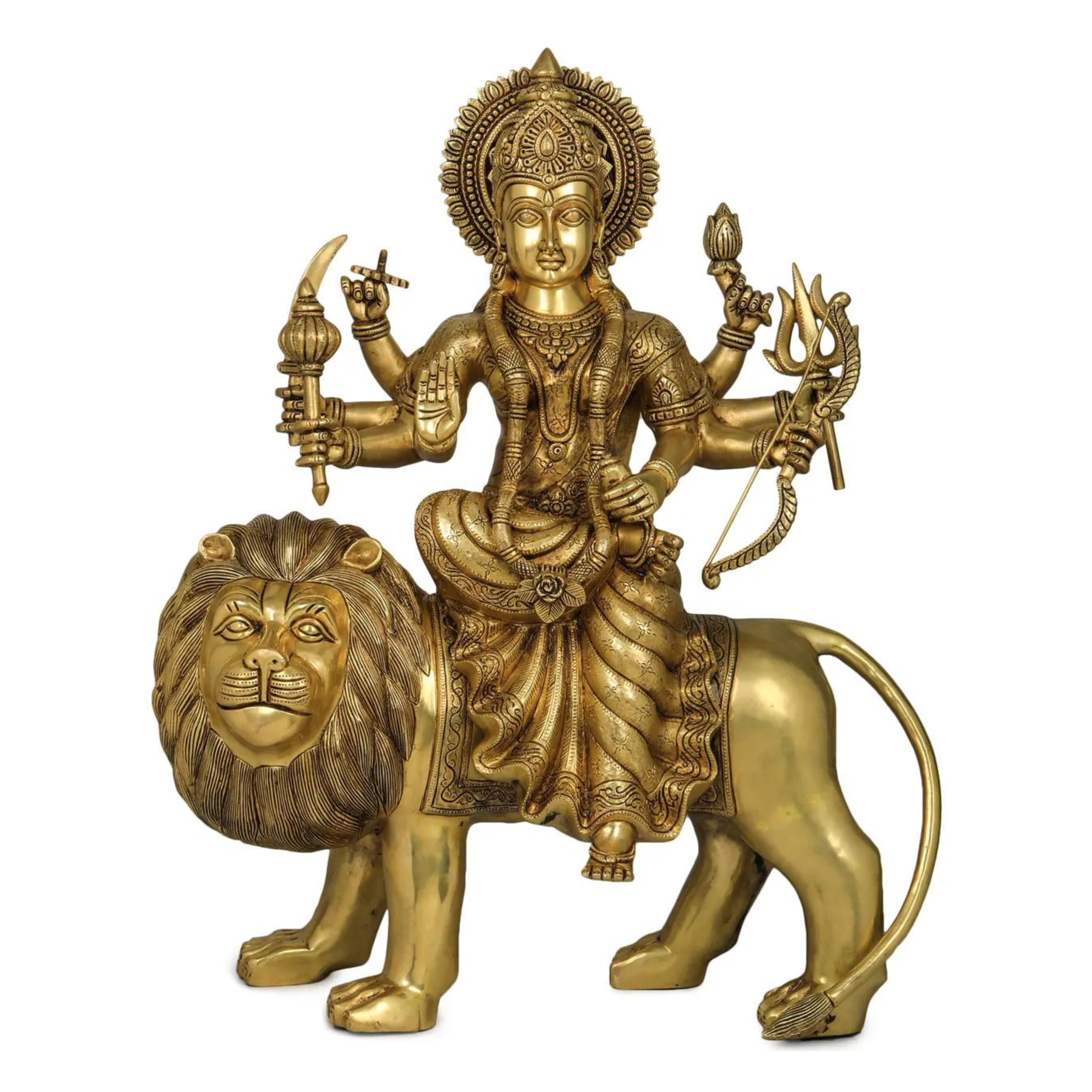 Brass Durga Statue #PID-1711