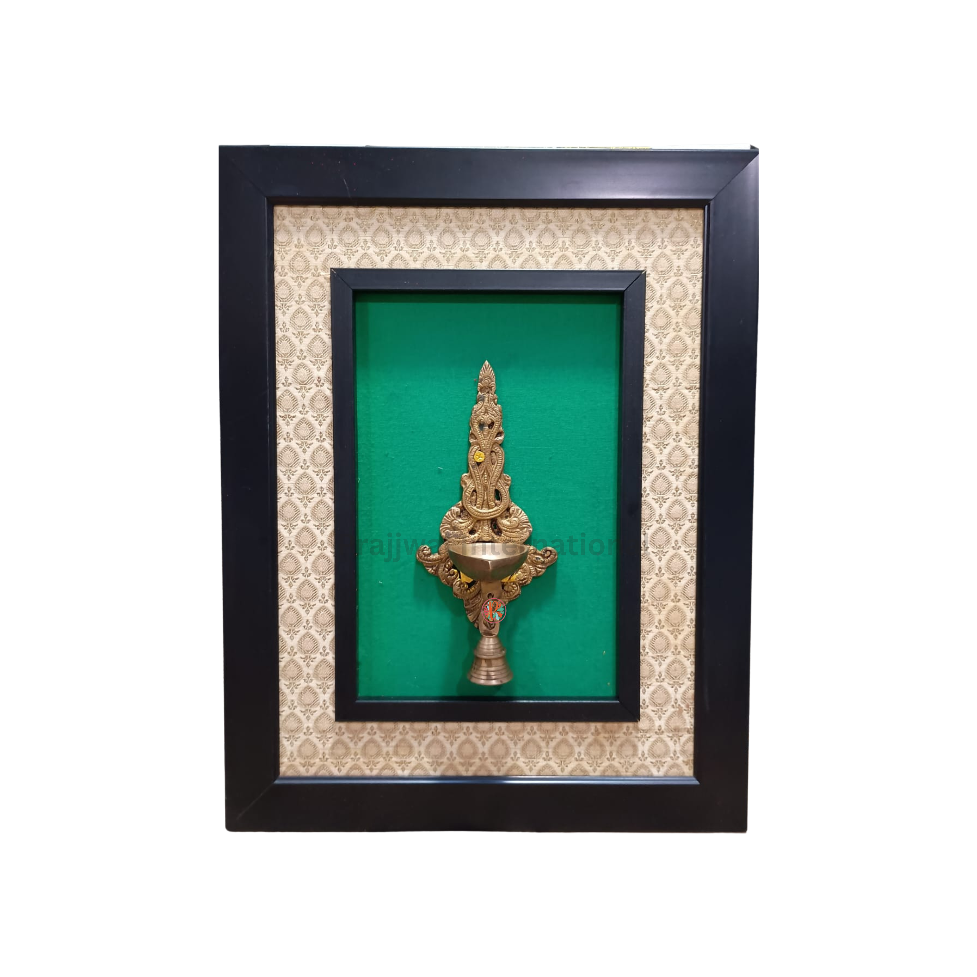 Wooden Framed Ritual Diya | Wall Hanging #PIF-1141