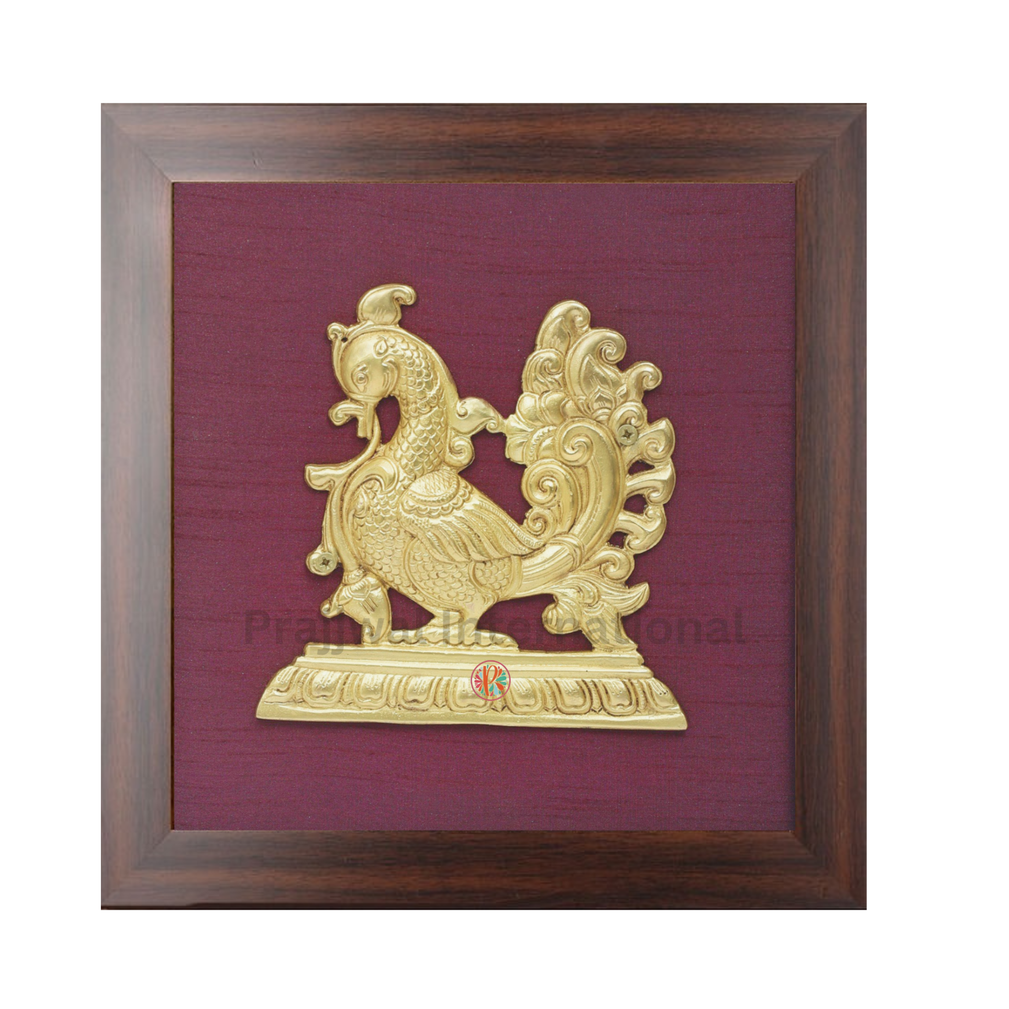 Annam Wall Hanging with Frame in Brass | Handmade #PIF-1168