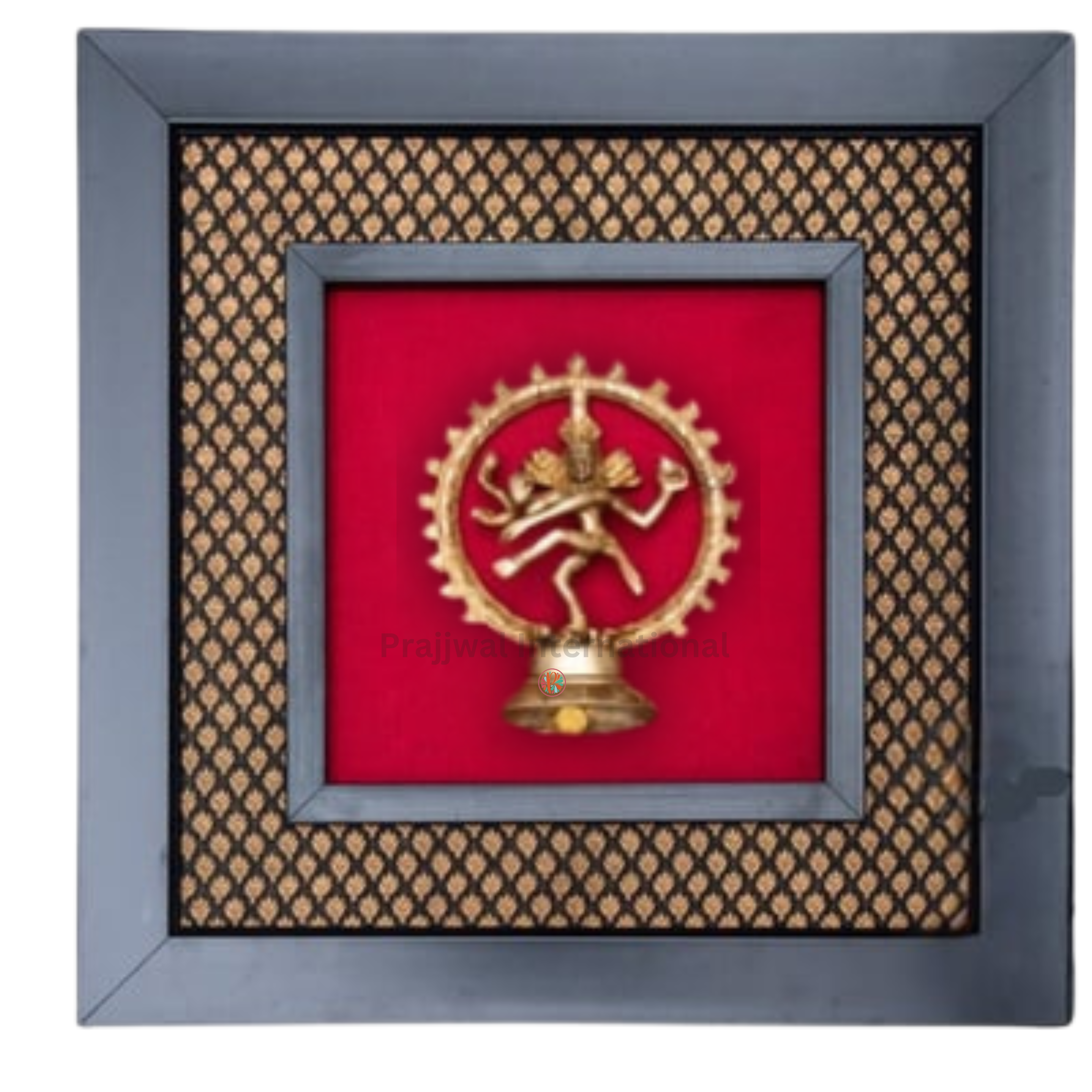 Brass Natraj Wall Hanging Frame | Lord Shiva as the Cosmic Dancer | Artistic & Spiritual Decor