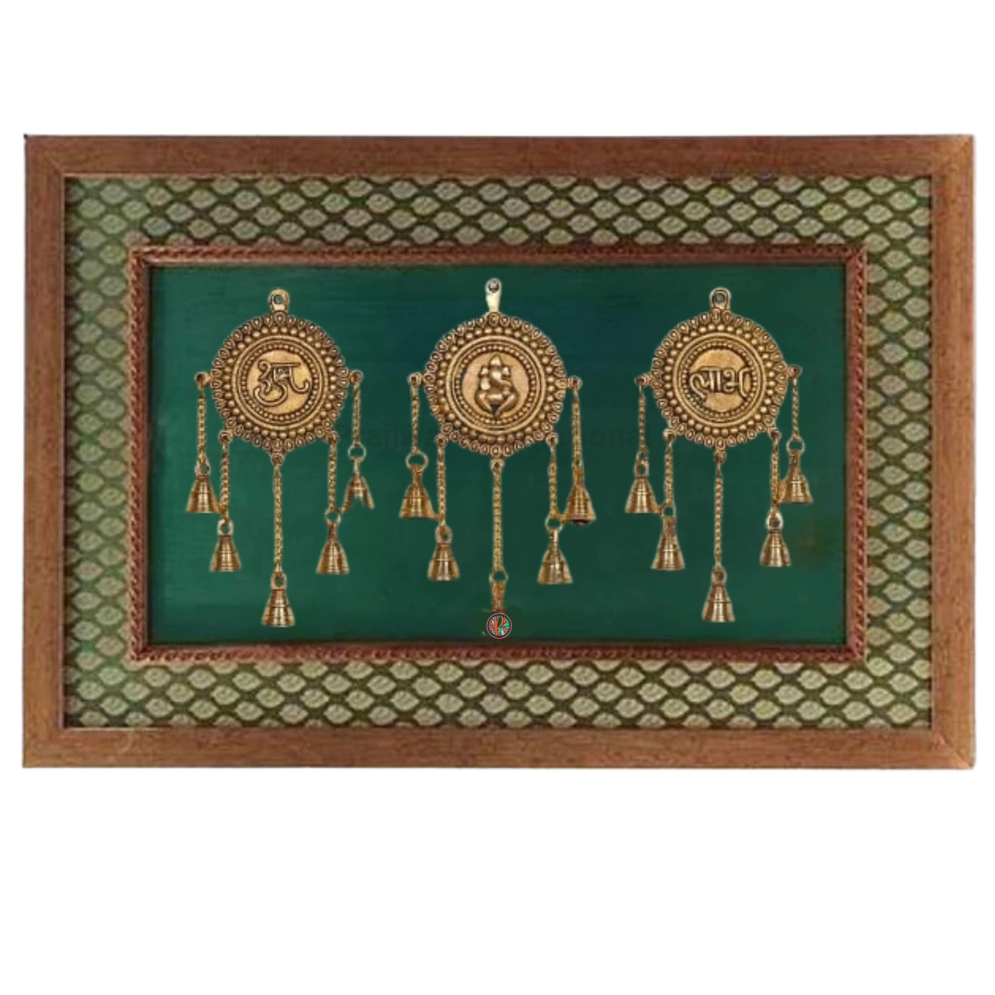 Brass Shubh Labh Wall Hanging Frame | Traditional Auspicious Decor for Home & Office