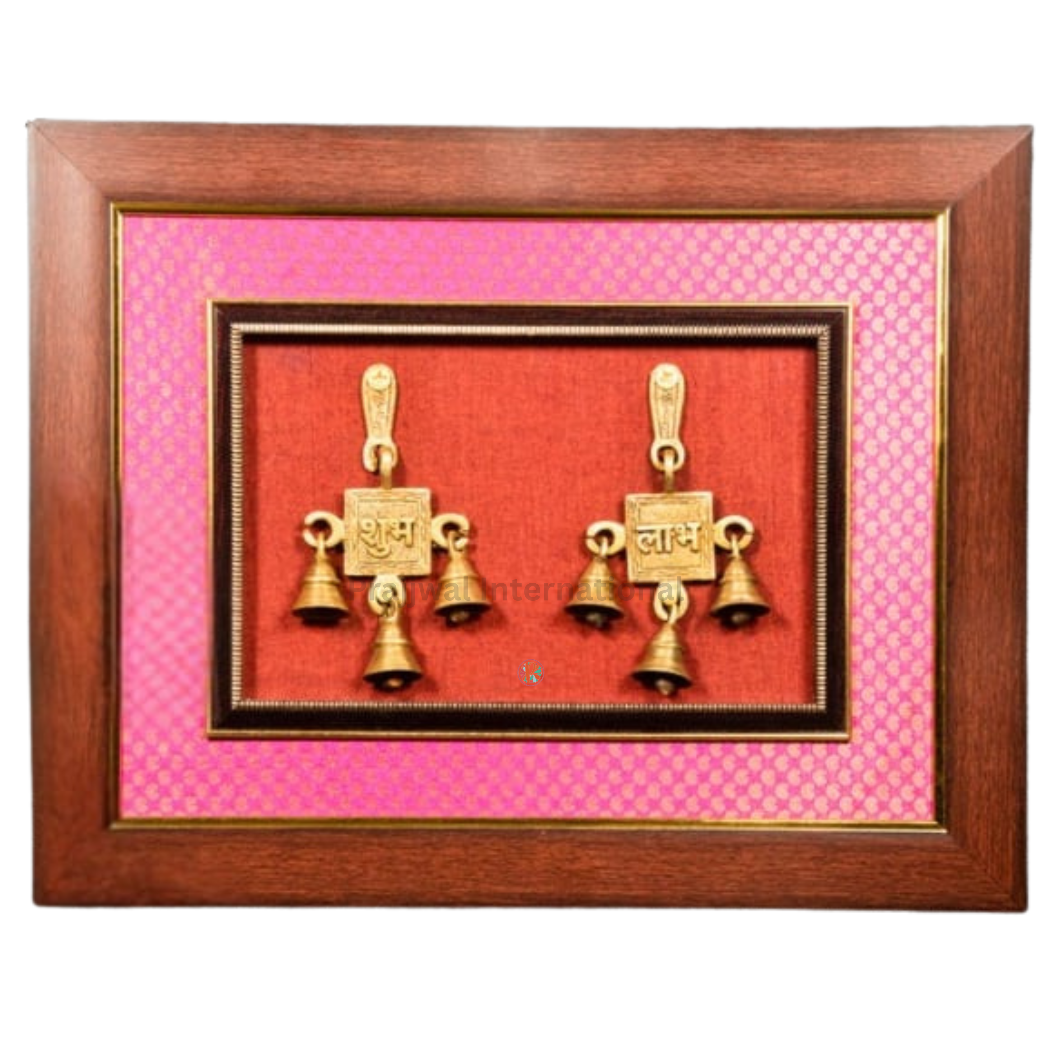 Brass Shubh Labh Wall Hanging Frame | Traditional Symbol of Prosperity and Good Fortune
