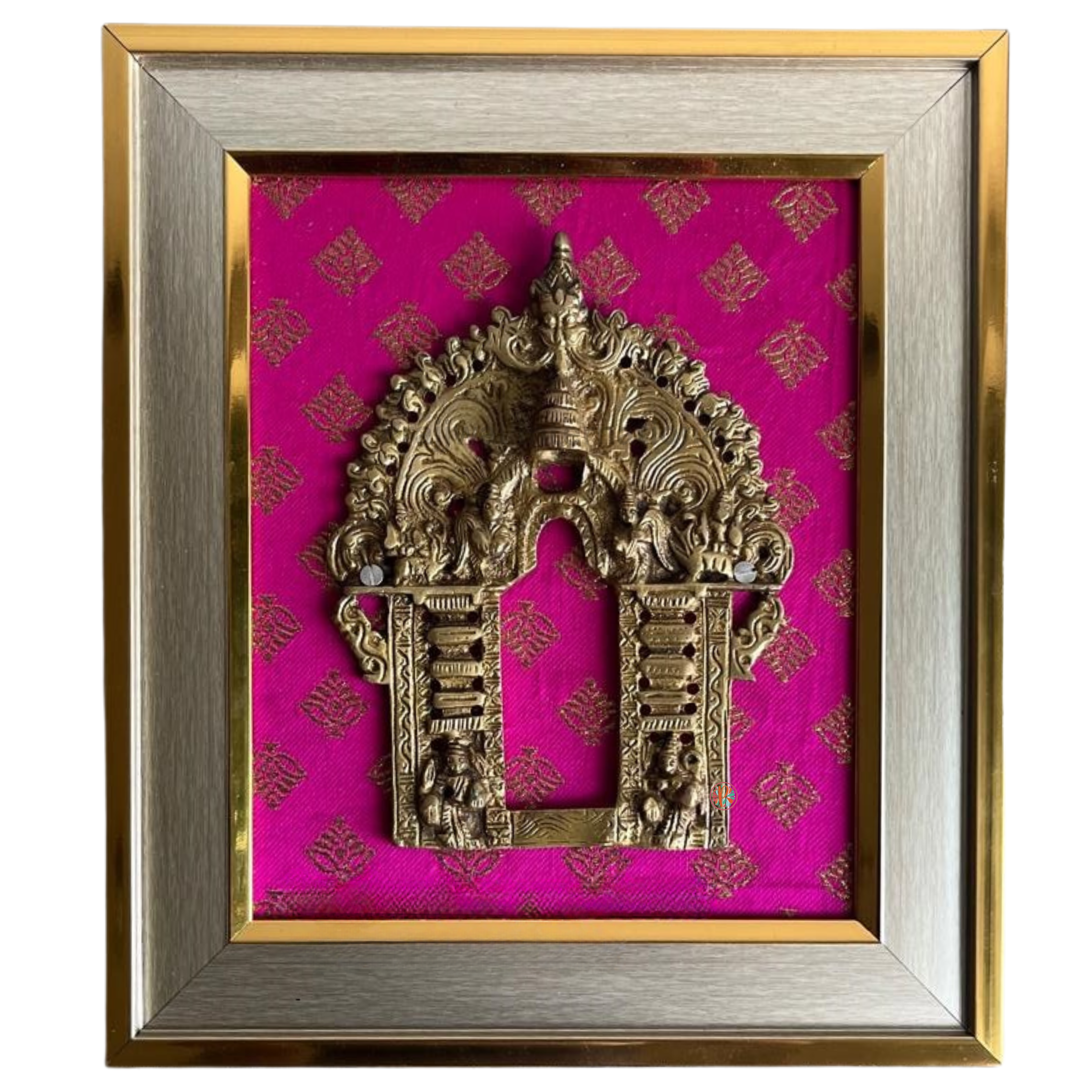 Brass Prabhavali Wall Hanging Frame – Sacred Aura for Divine Spaces