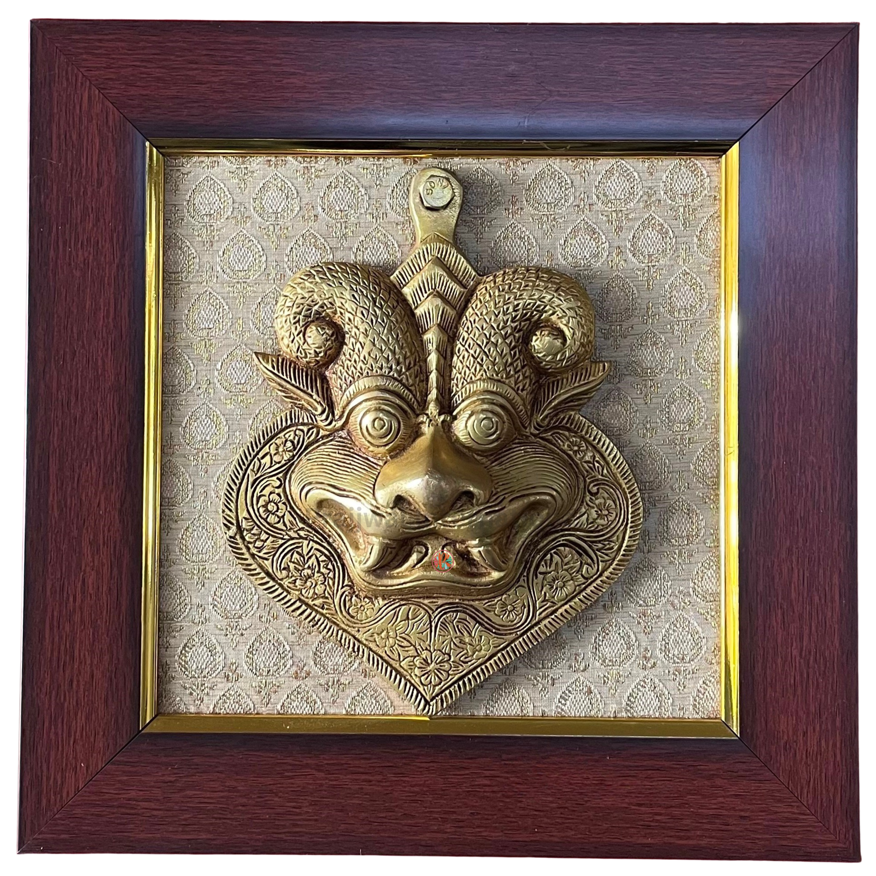 Brass Kirtimukha Face Wall Hanging Frame