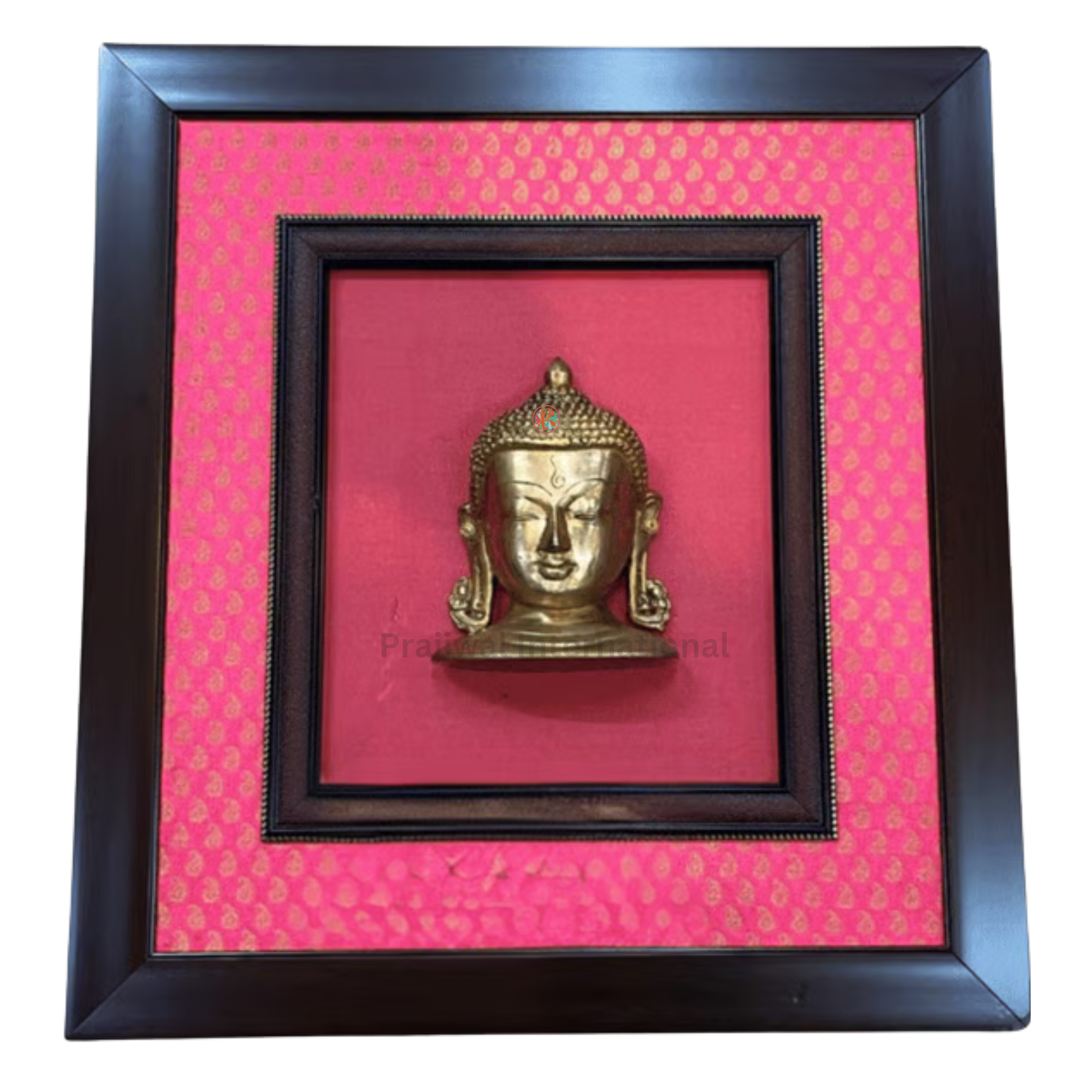 Brass Buddha Head Wall Hanging,