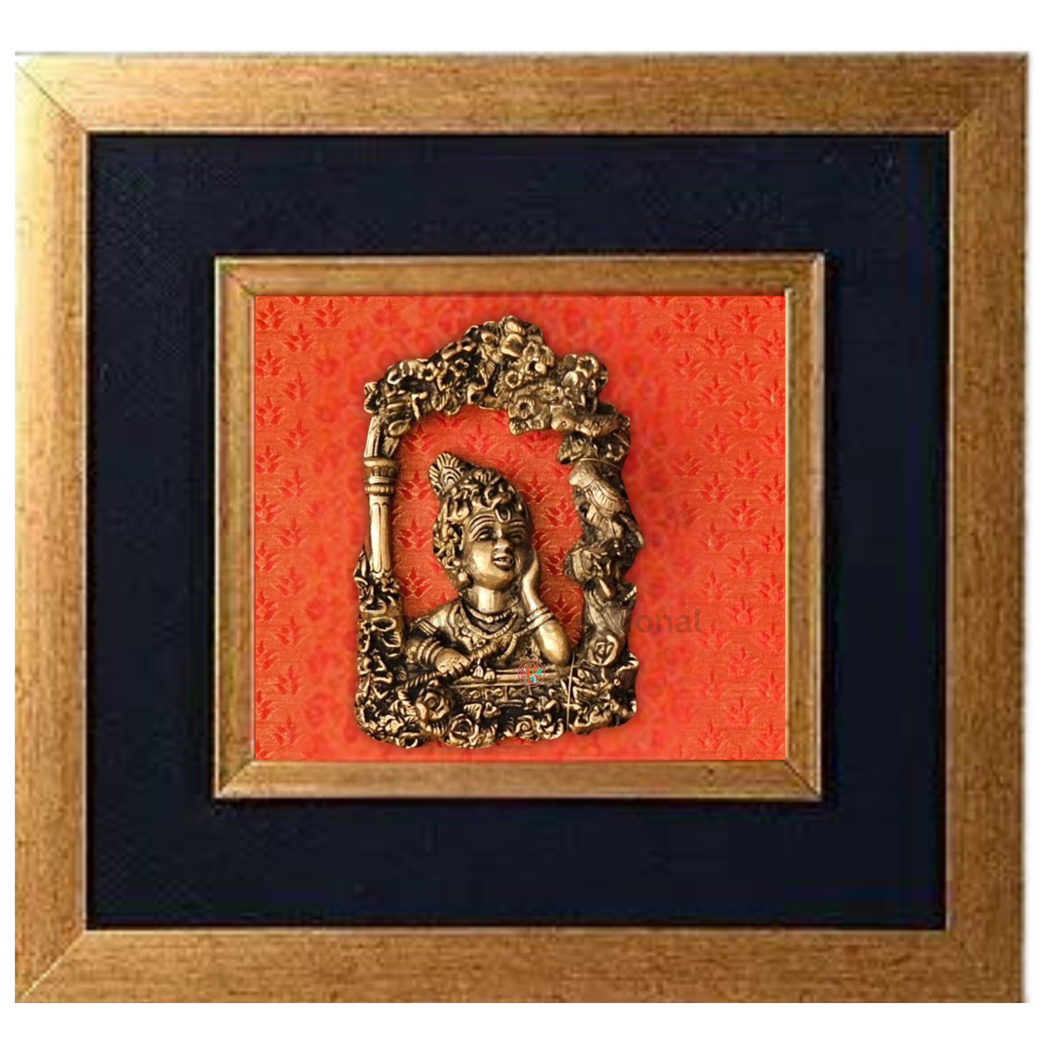 Brass Bal Krishna Wall Hanging