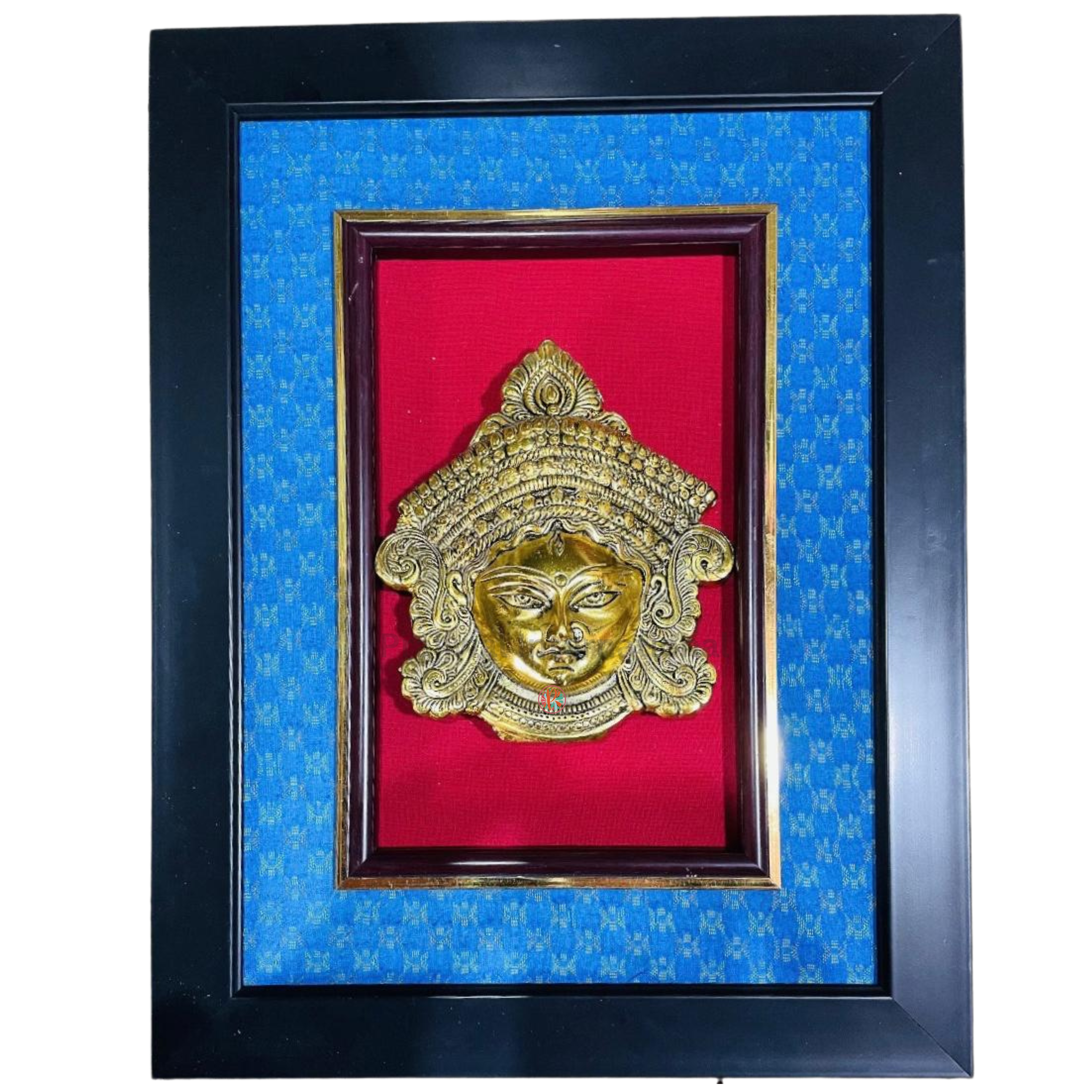 Brass Durga Face Wall Hanging Frame