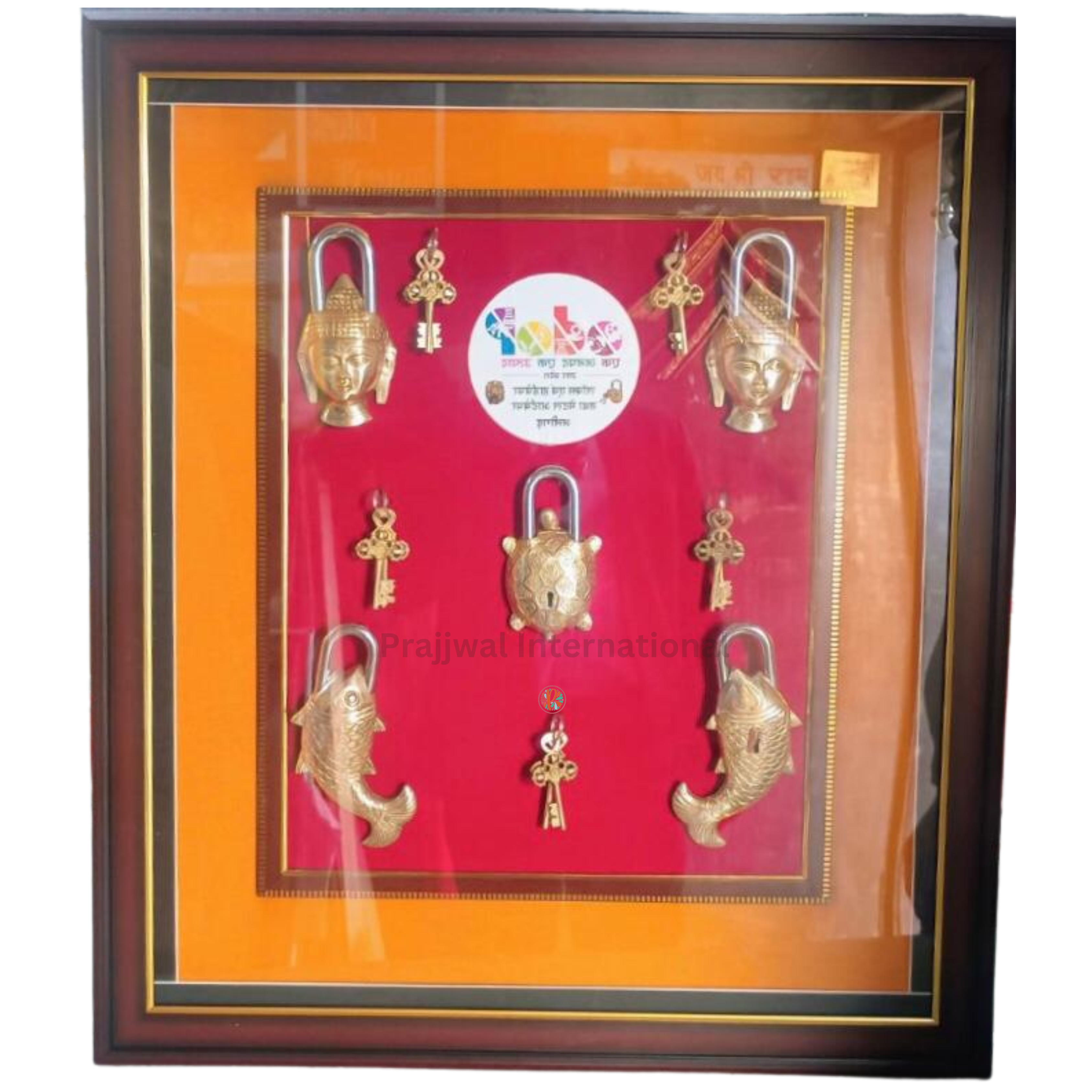 Brass Vintage Lock Wall Hanging Frame