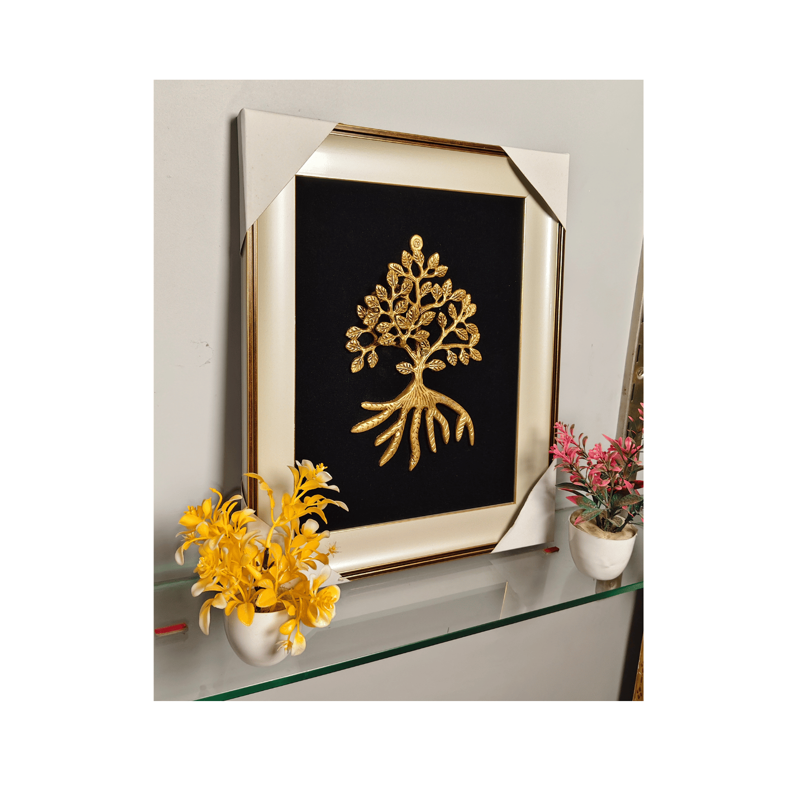 Brass Karpaga Virutcham Tree Wall Hanging Frame