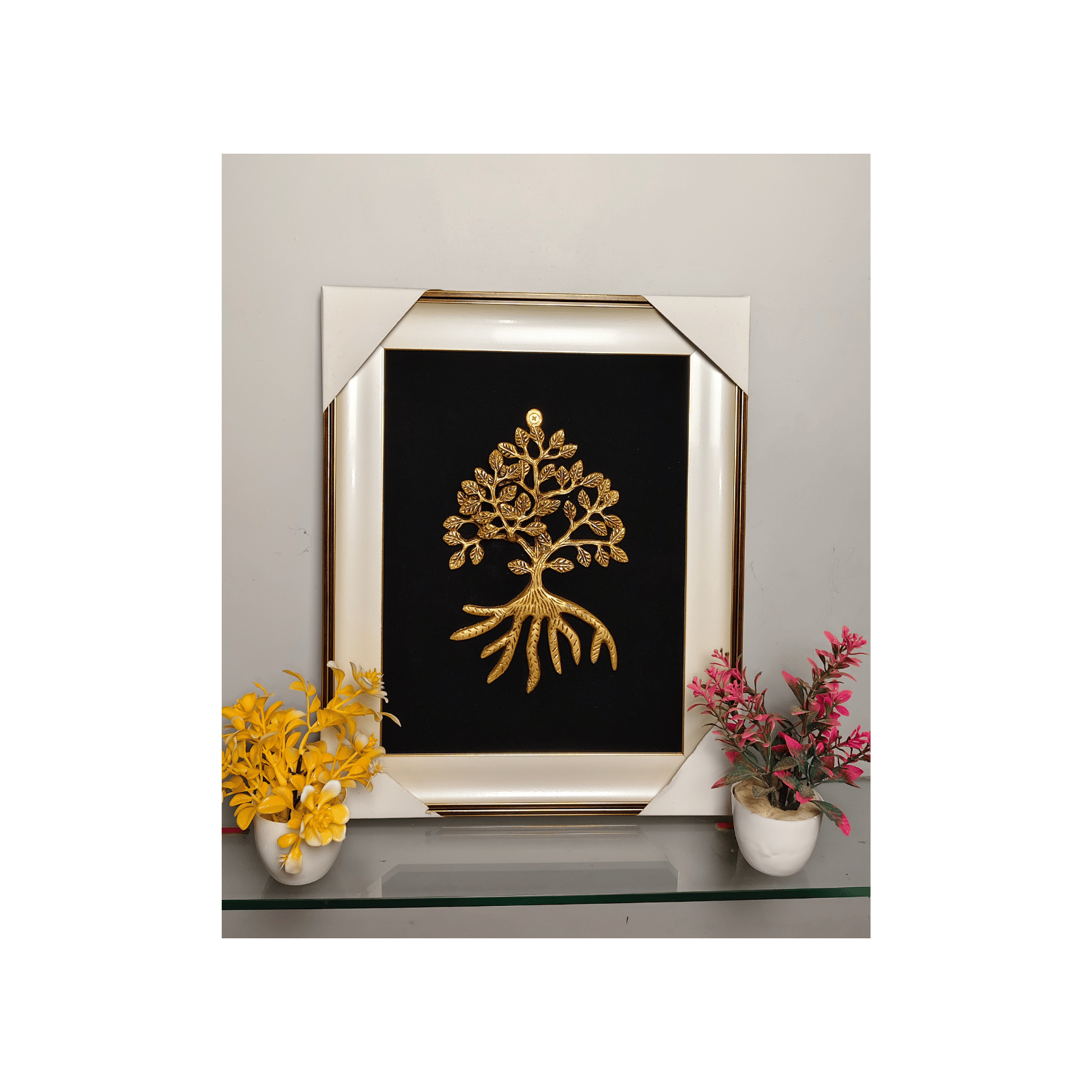 Brass Karpaga Virutcham Tree Wall Hanging Frame
