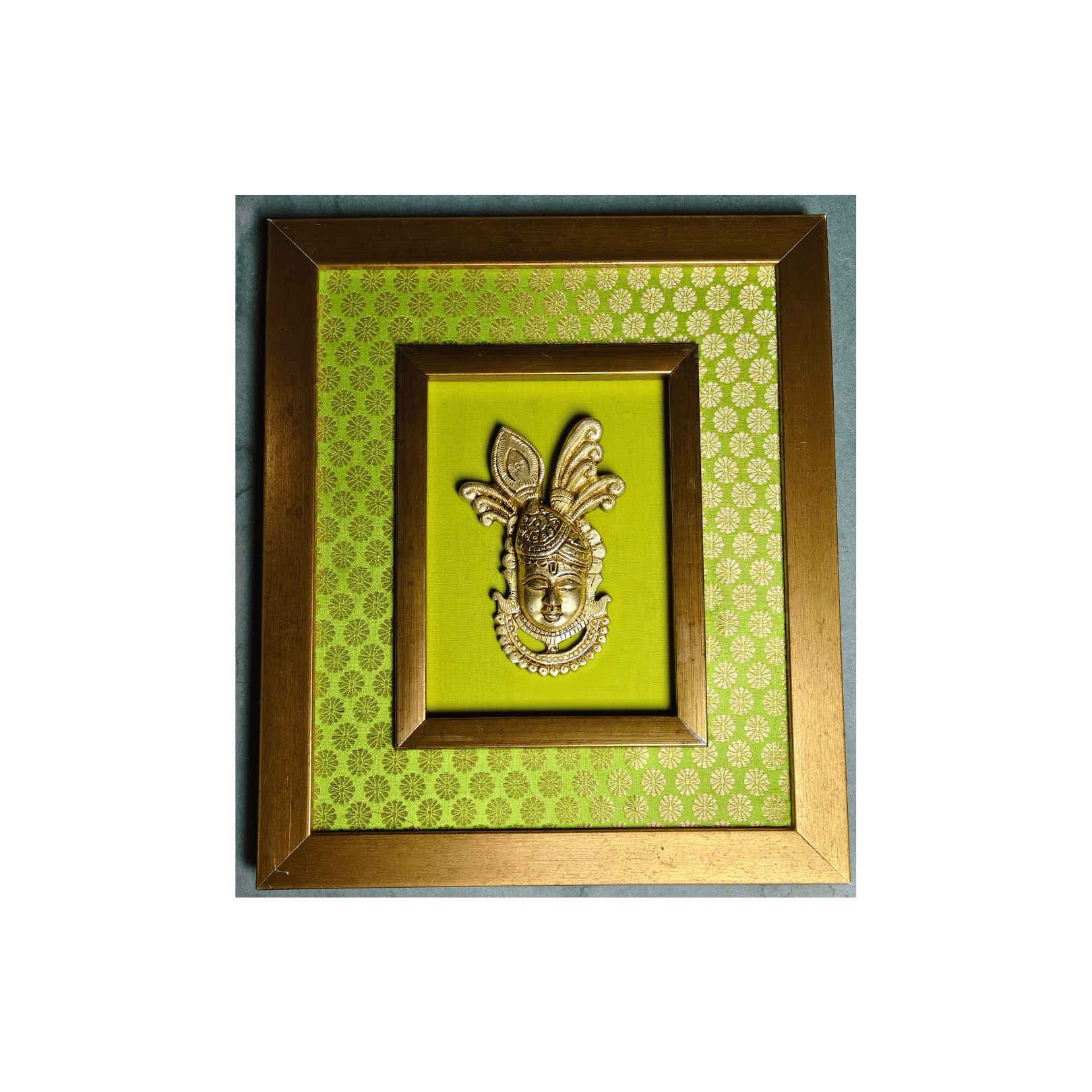 Brass Nath Ji Wall Hanging Frame – Divine Wall Art for Home & Office