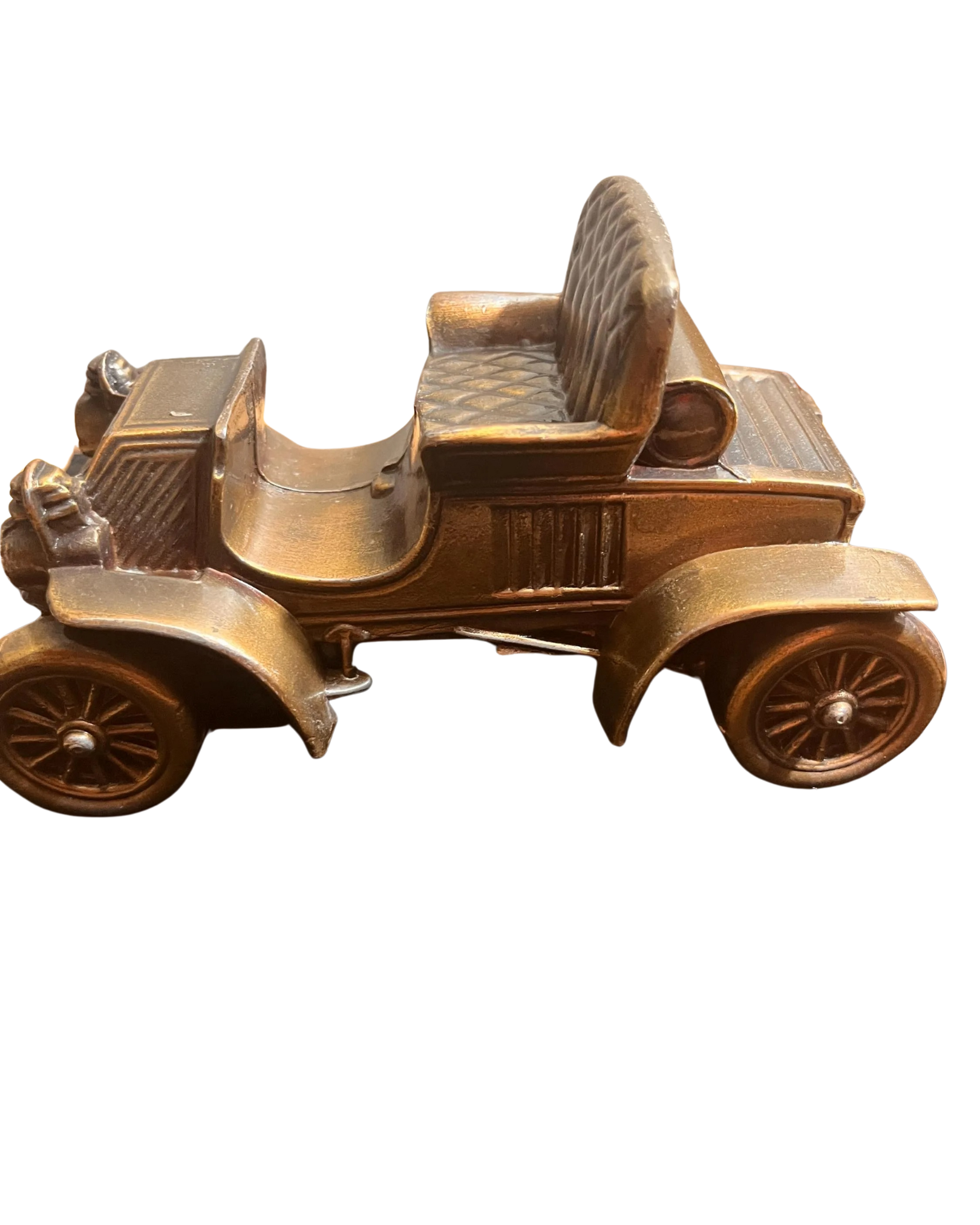 Vintage Brass 1902 Rambler Car Bank | Collectible Antique Showpiece | 6-Inch Brass Vintage Car