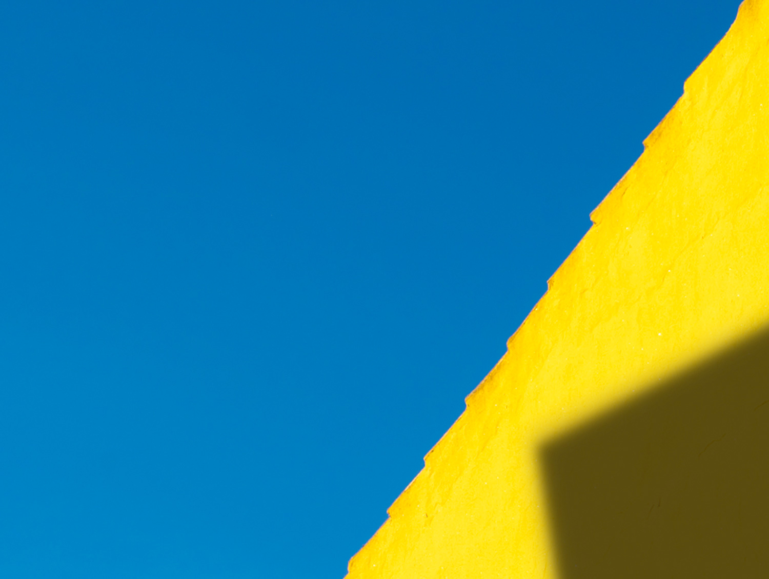 La geometría de la sombra, sobre amarillo