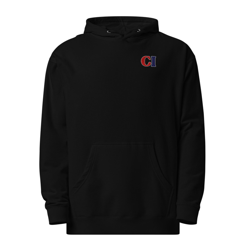 Embroidered Compressed Logo Hoodie