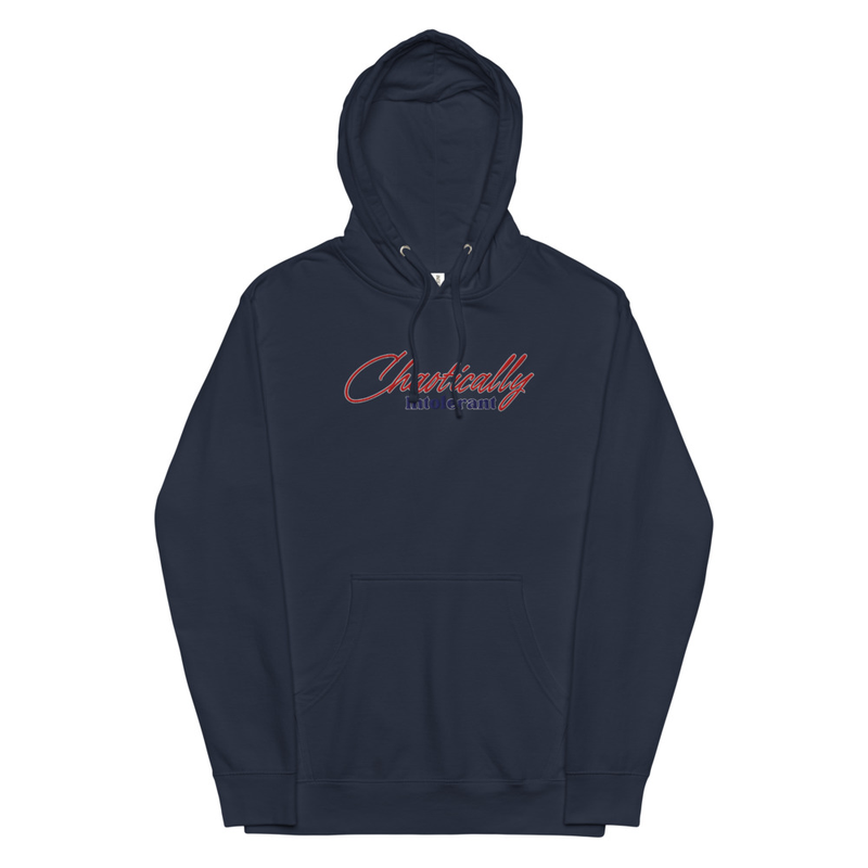 Embroidered Large Full Logo Hoodie