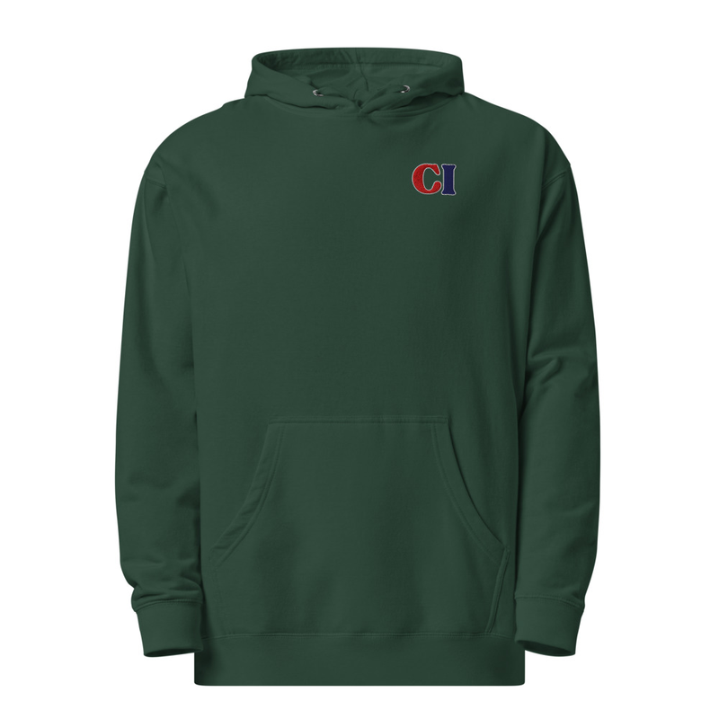 Embroidered Compressed Logo Hoodie