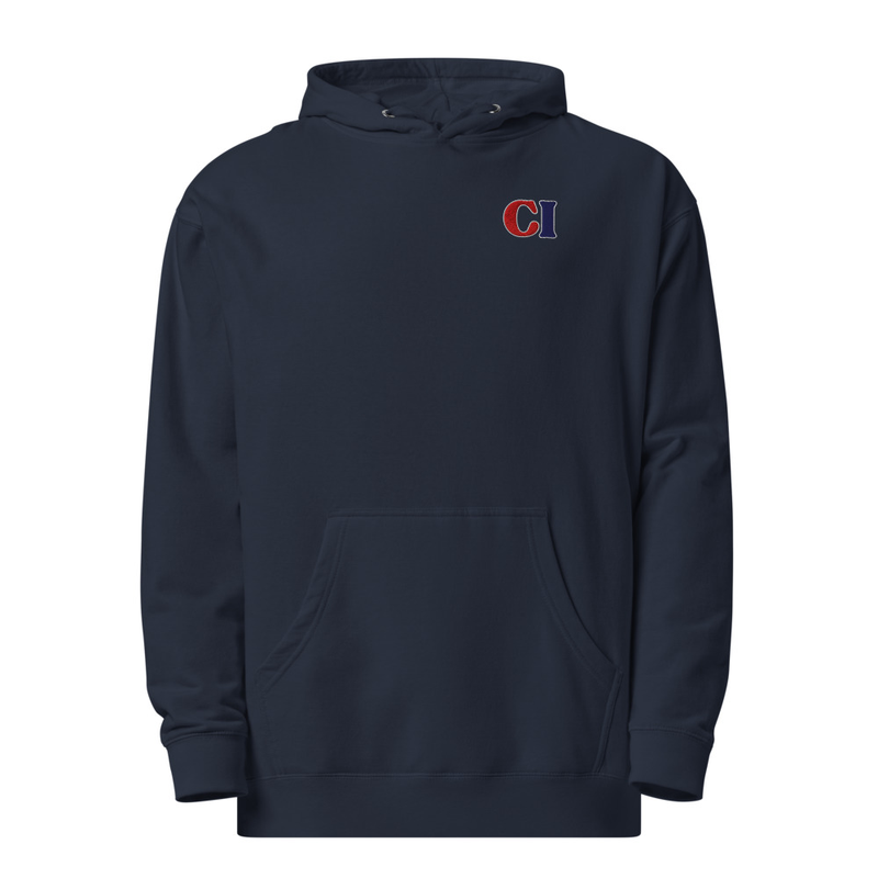 Embroidered Compressed Logo Hoodie